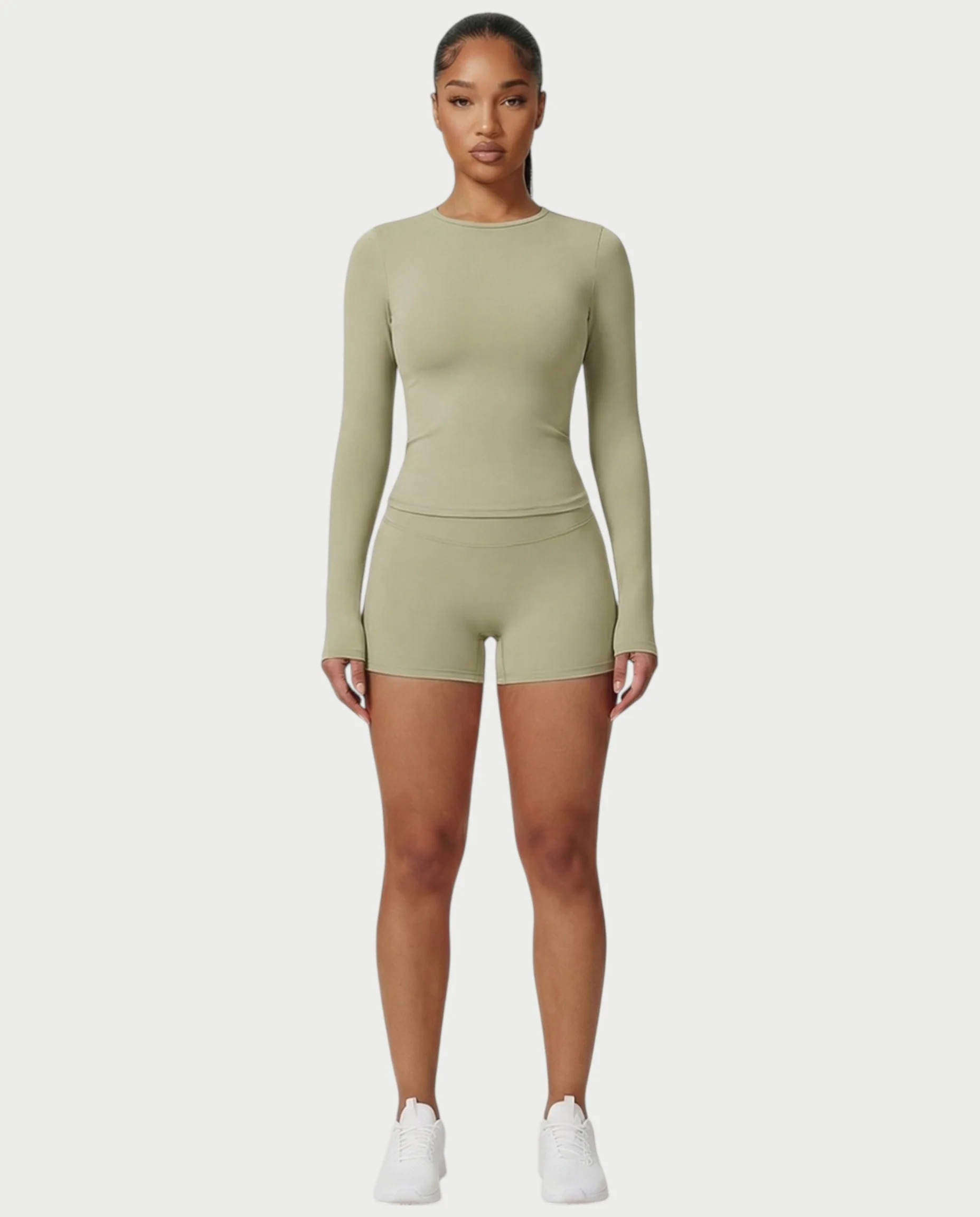 MELYA Long Sleeve Sporty Crew Neck Top - Image 16