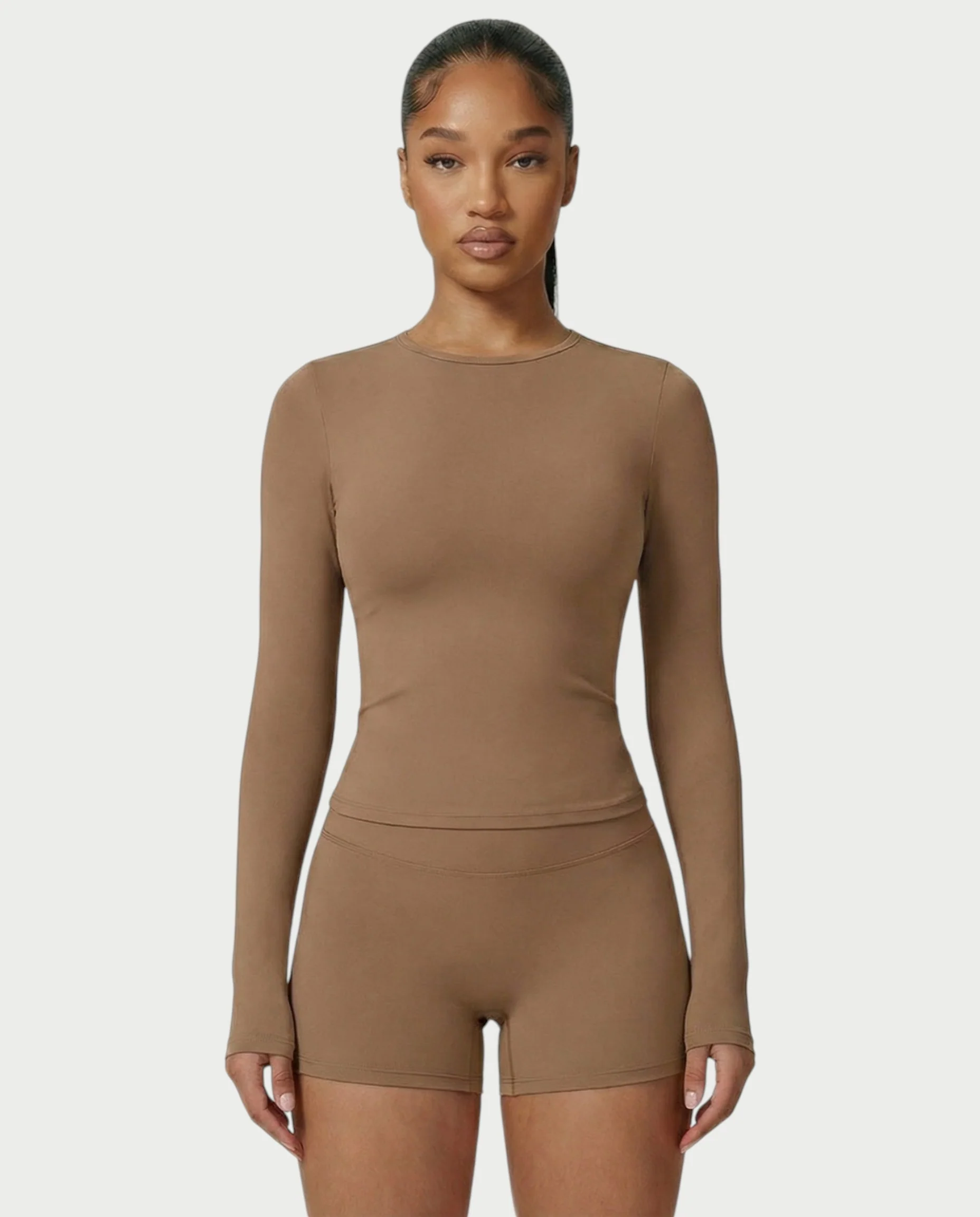MELYA Long Sleeve Sporty Crew Neck Top - Image 17