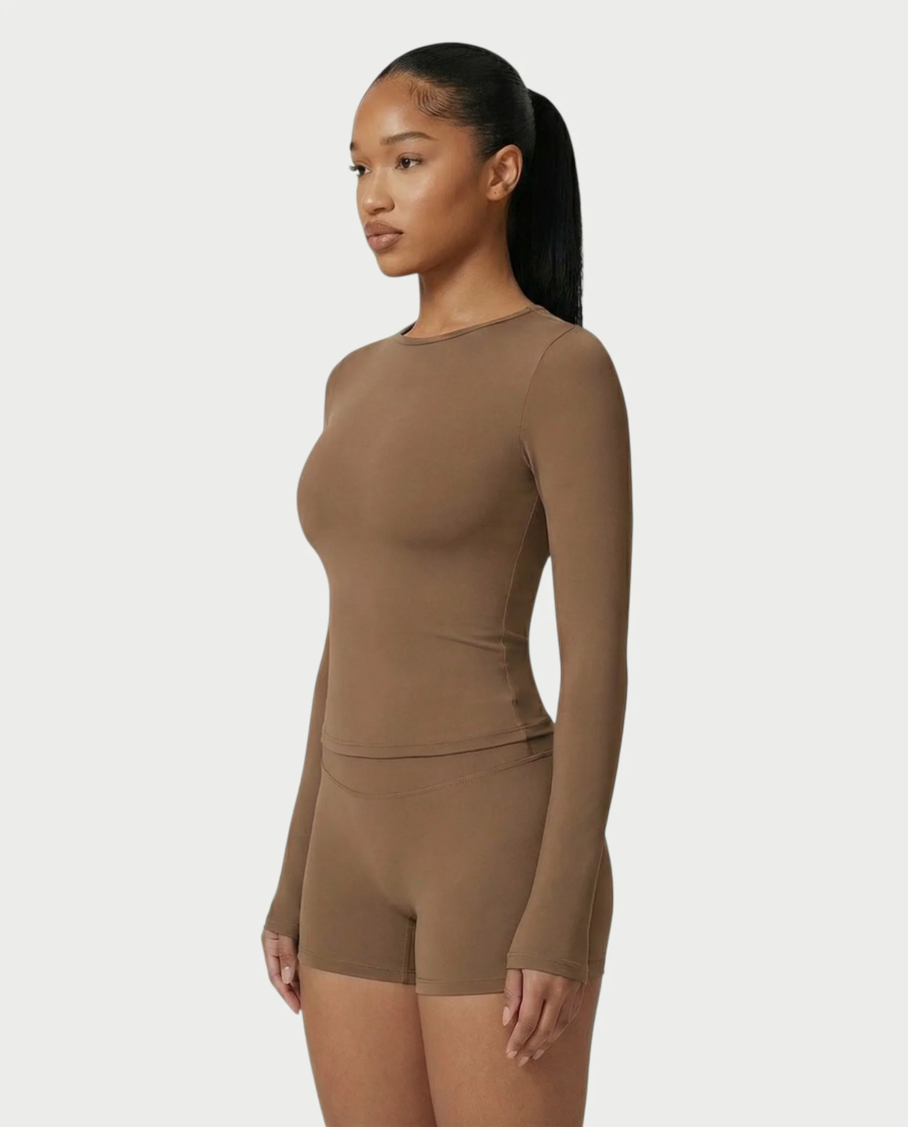 MELYA Long Sleeve Sporty Crew Neck Top - Image 19