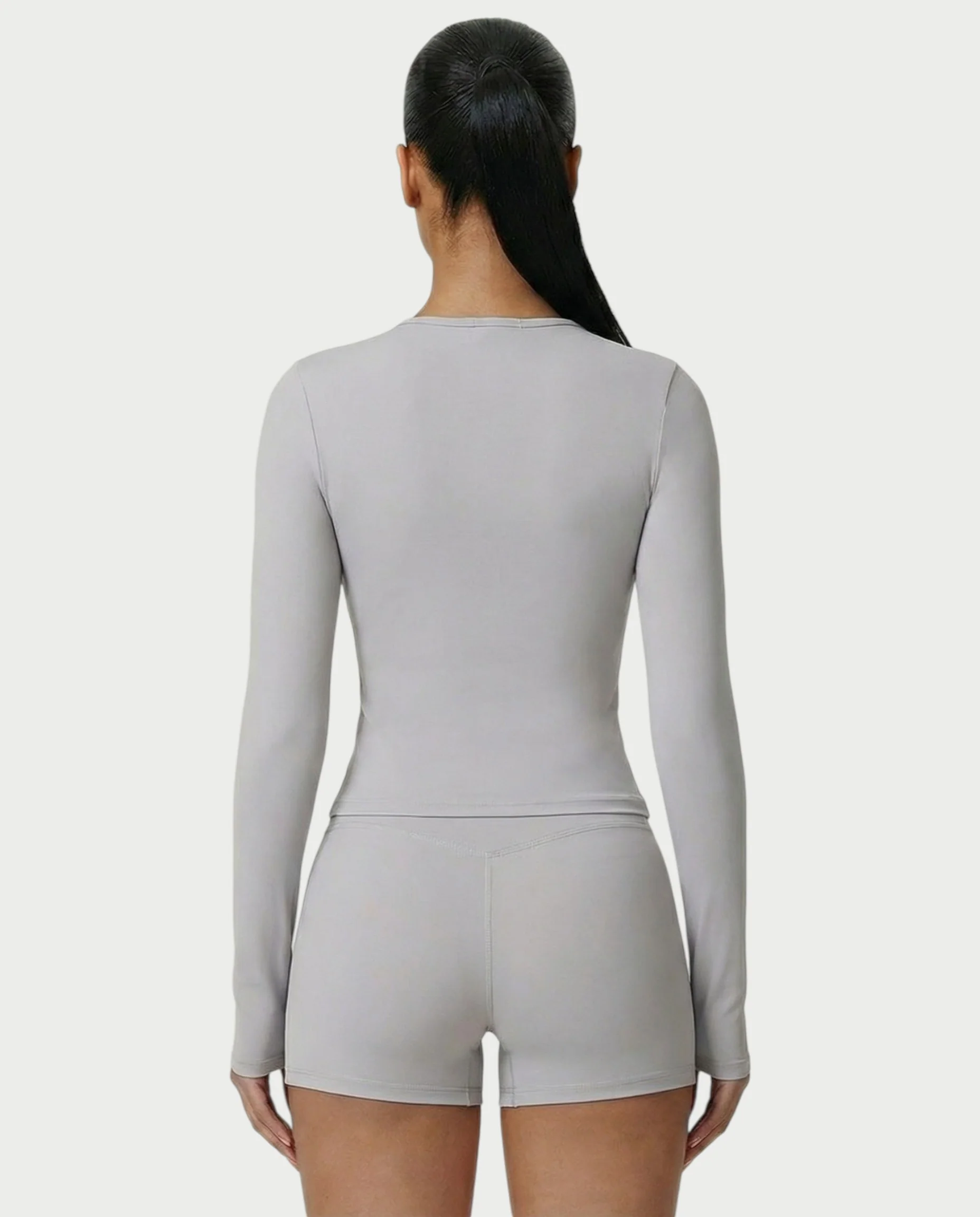 MELYA Long Sleeve Sporty Crew Neck Top - Image 30