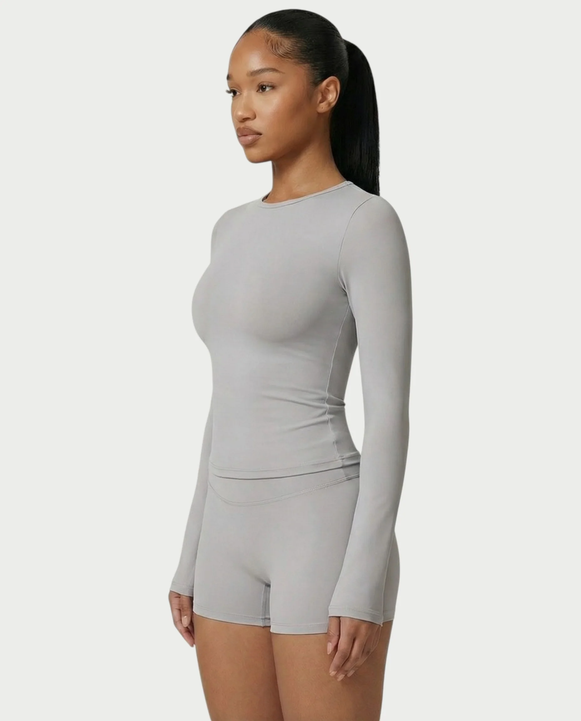 MELYA Long Sleeve Sporty Crew Neck Top - Image 31