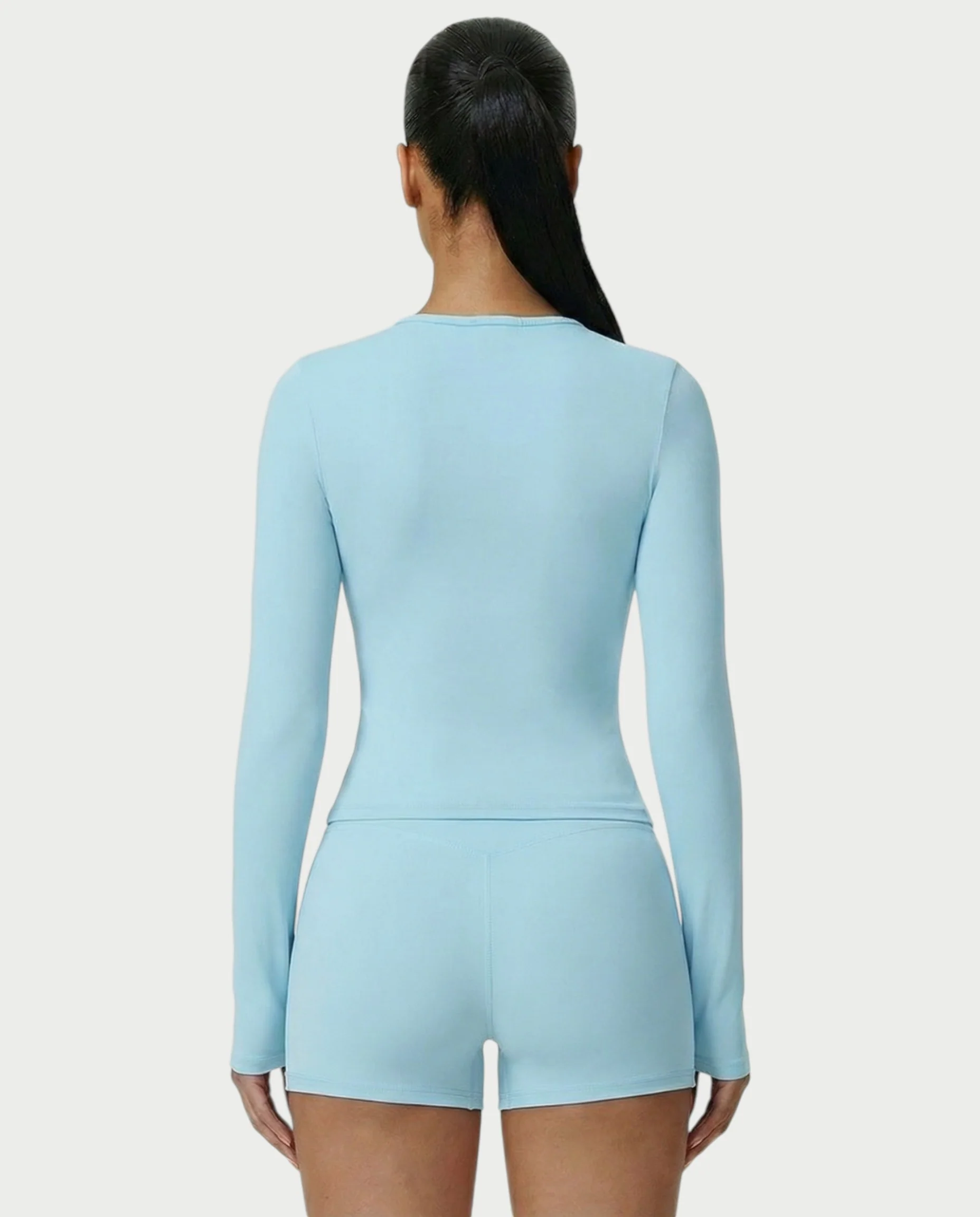 MELYA Long Sleeve Sporty Crew Neck Top - Image 34