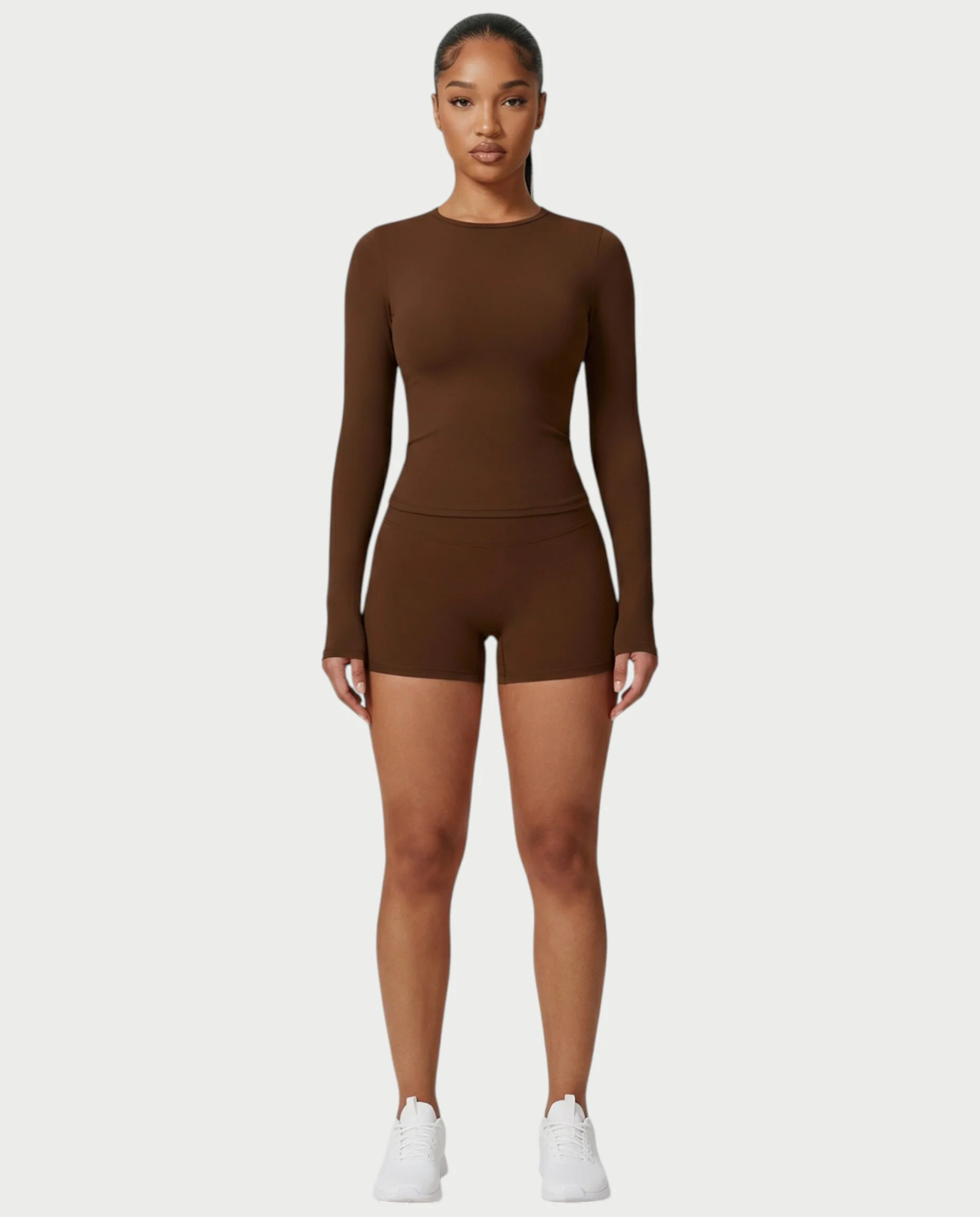 MELYA Long Sleeve Sporty Crew Neck Top - Image 4