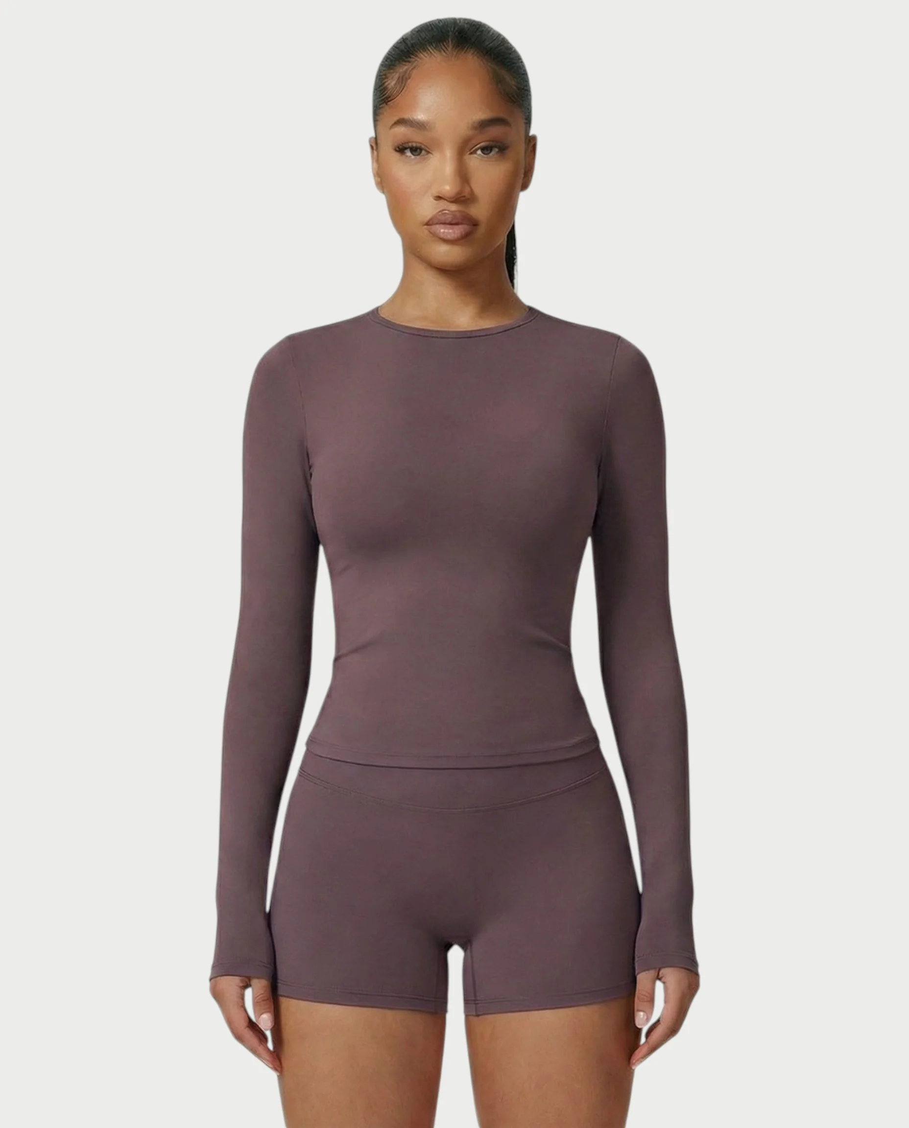 MELYA Long Sleeve Sporty Crew Neck Top - Image 5