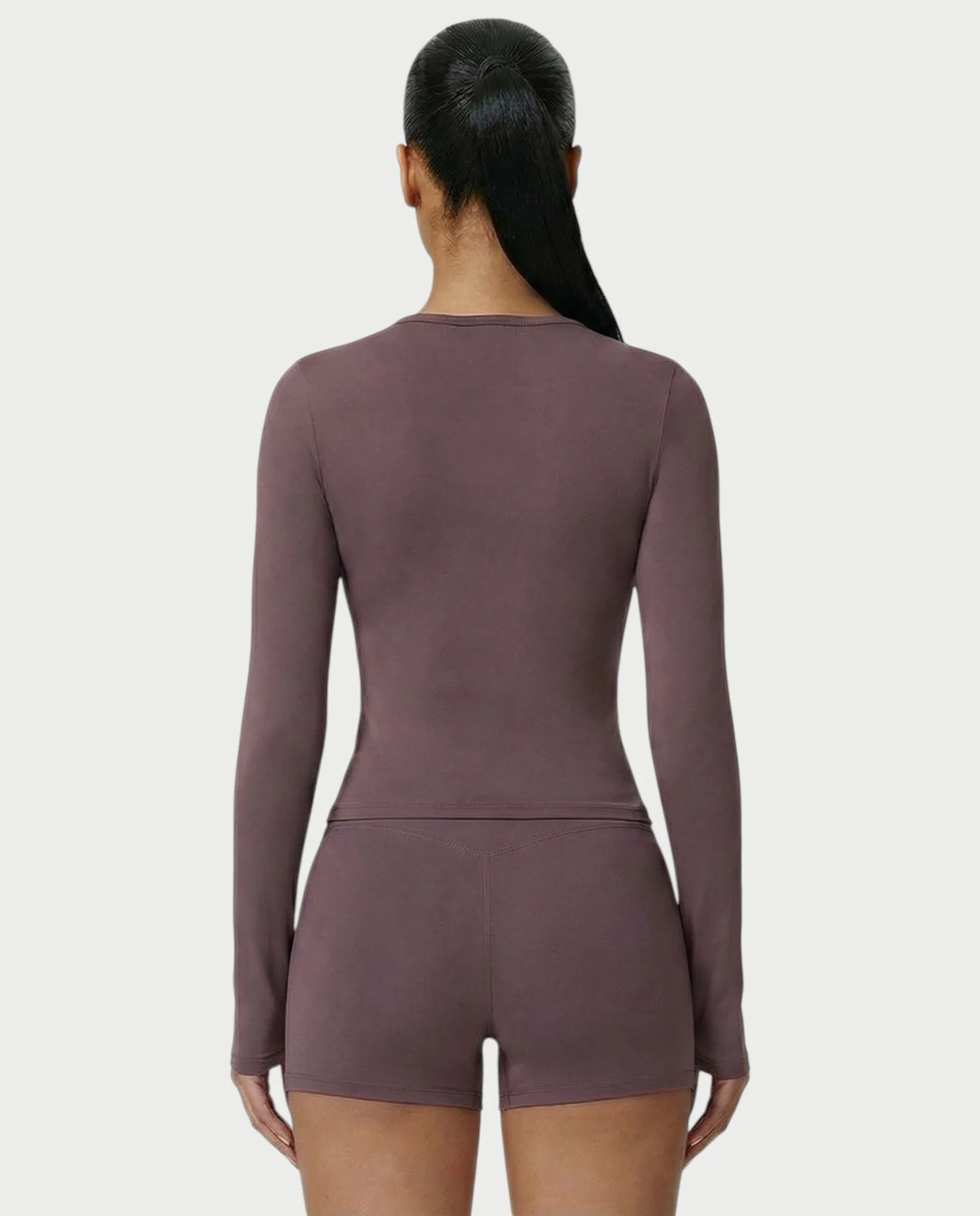 MELYA Long Sleeve Sporty Crew Neck Top - Image 6