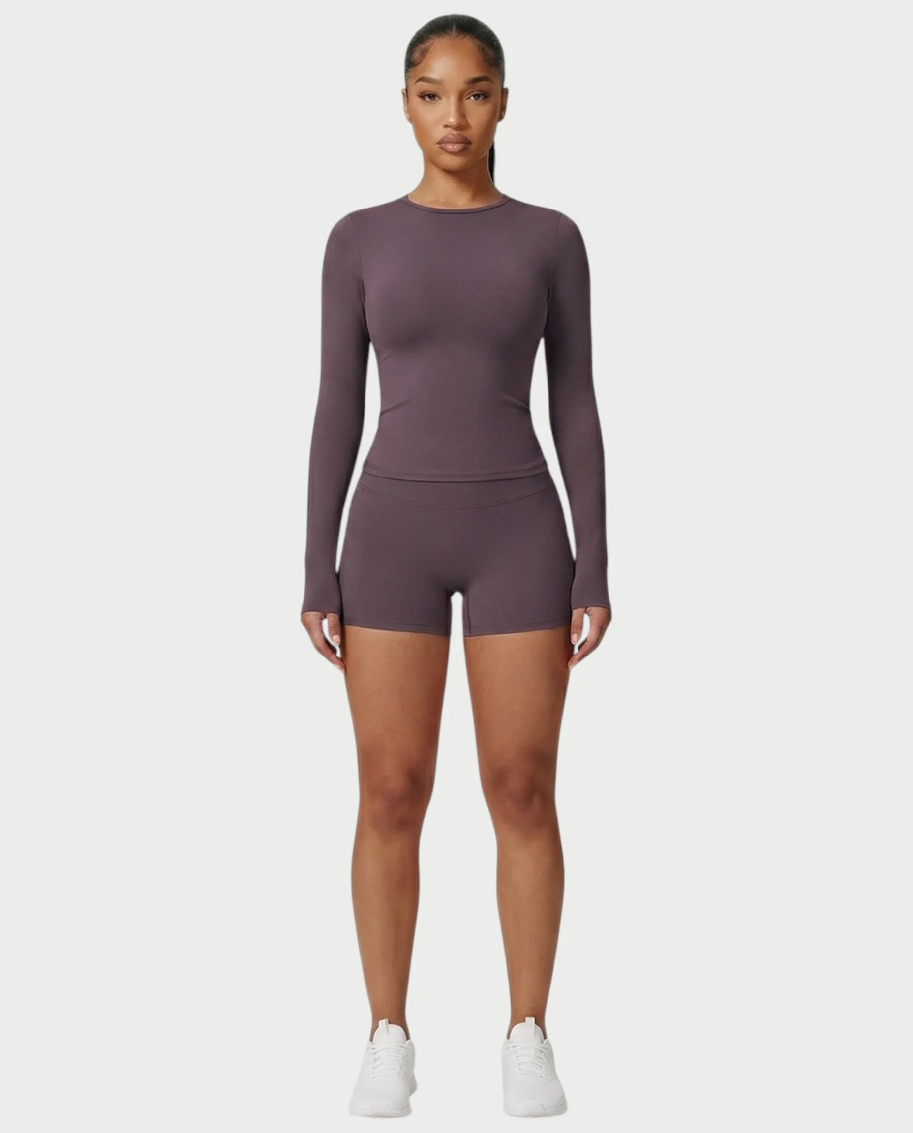 MELYA Long Sleeve Sporty Crew Neck Top - Image 8