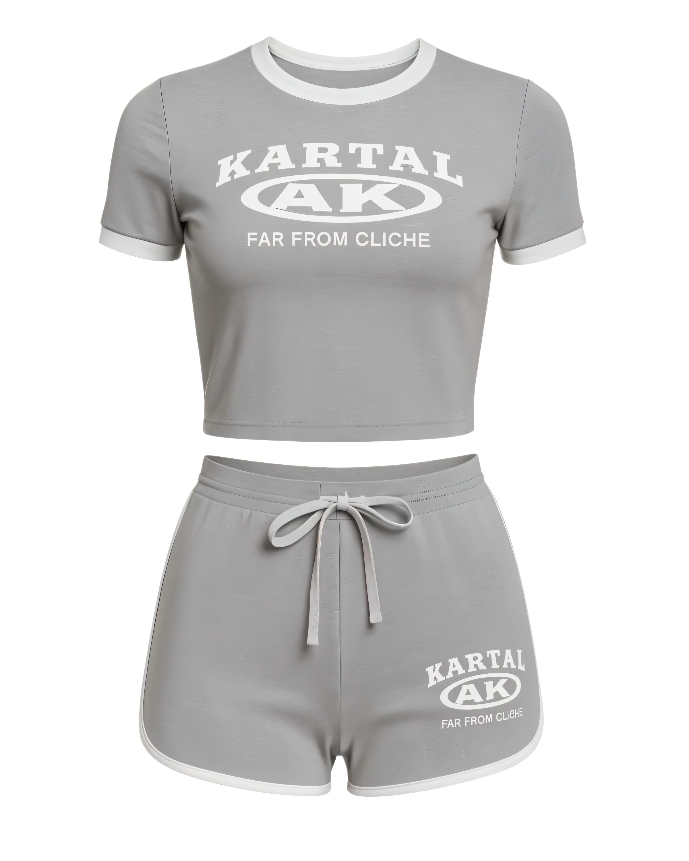 MERRYN Graphic Print Crop Top & Shorts Set - Image 15