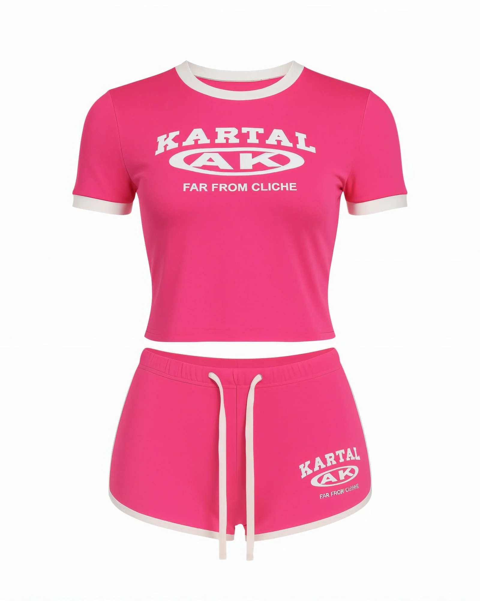 MERRYN Graphic Print Crop Top & Shorts Set - Image 16