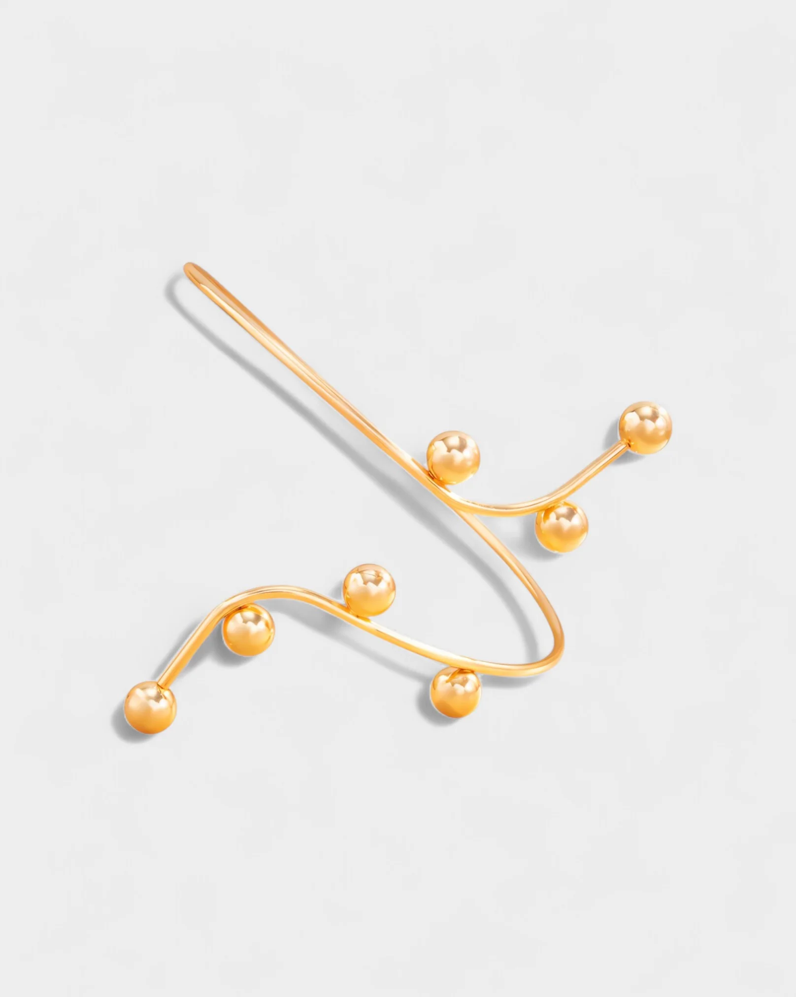 Metal Ball Accent Arm Cuff Bracelet - Image 4