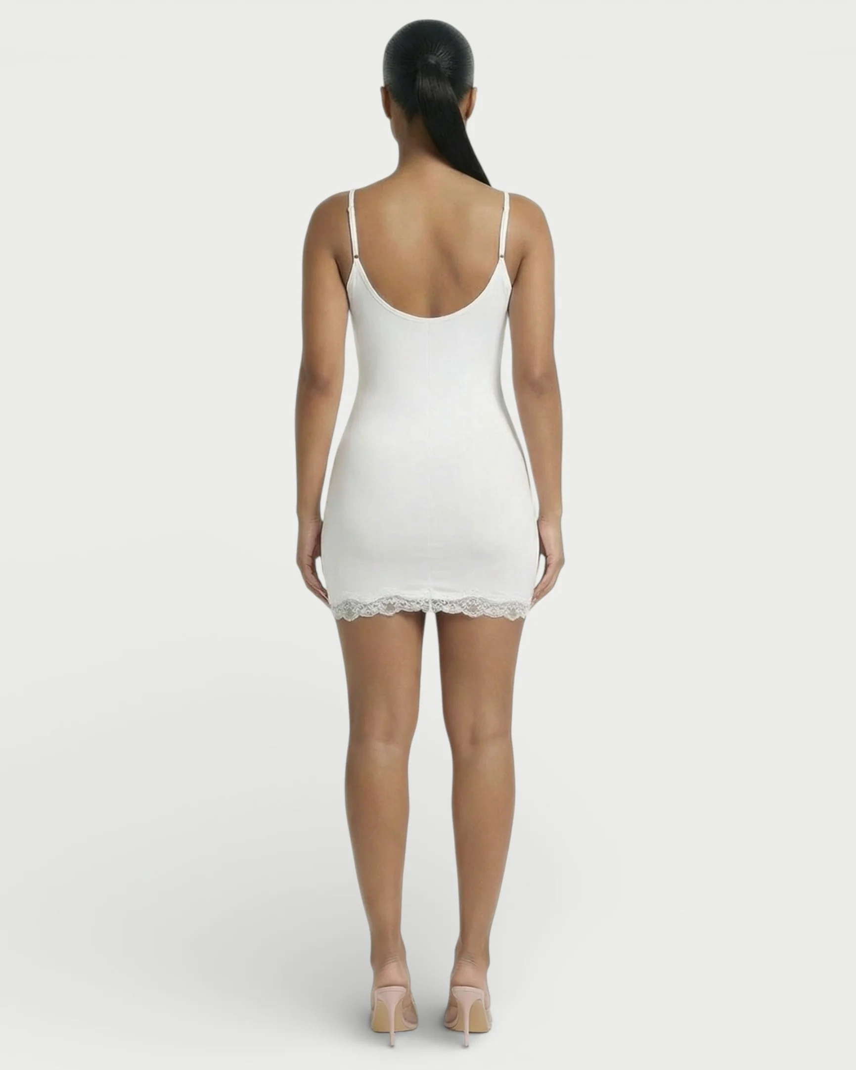 MEVAYA Lace-Trim Cami Bodycon Mini Dress - Image 14