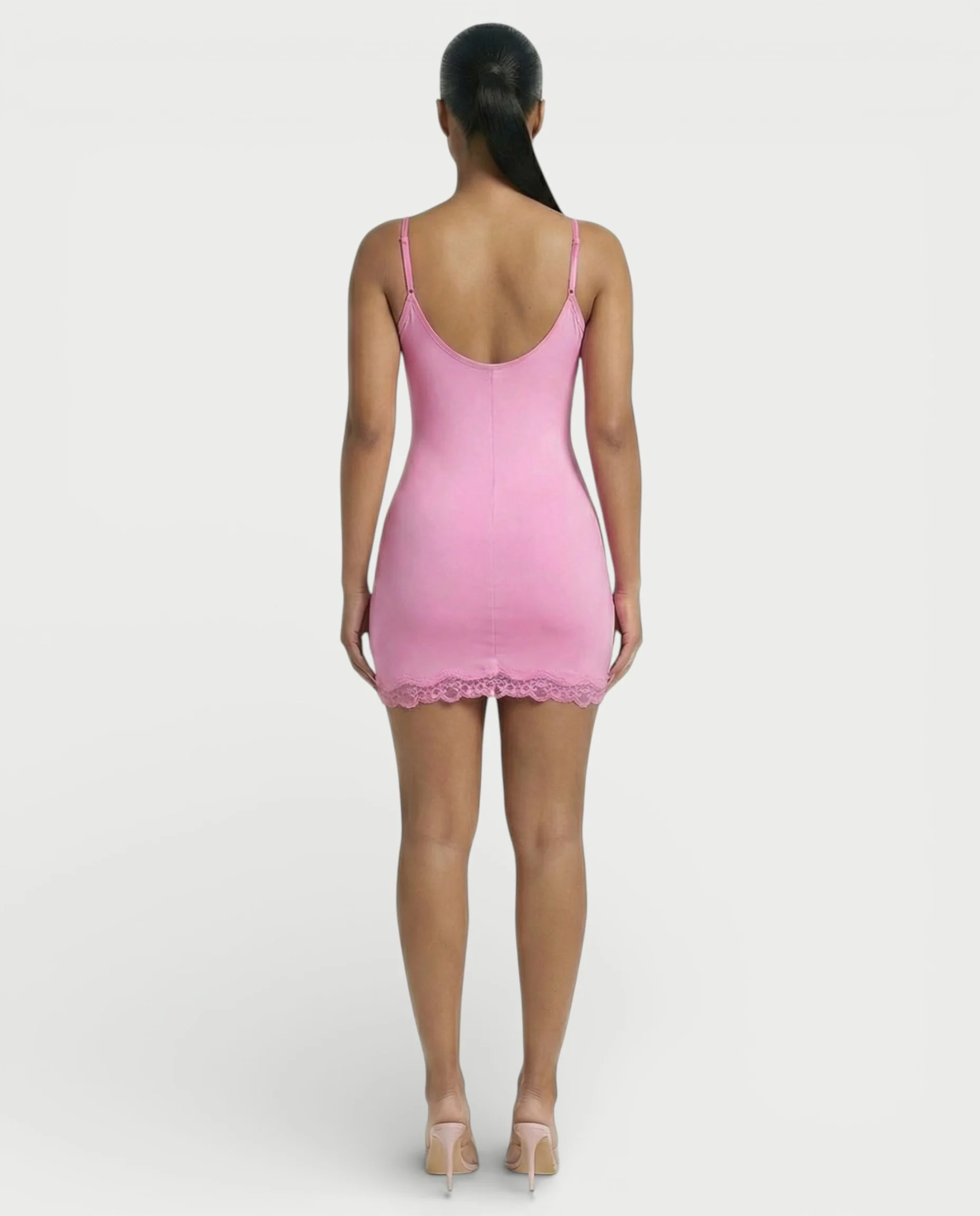 MEVAYA Lace-Trim Cami Bodycon Mini Dress - Image 24