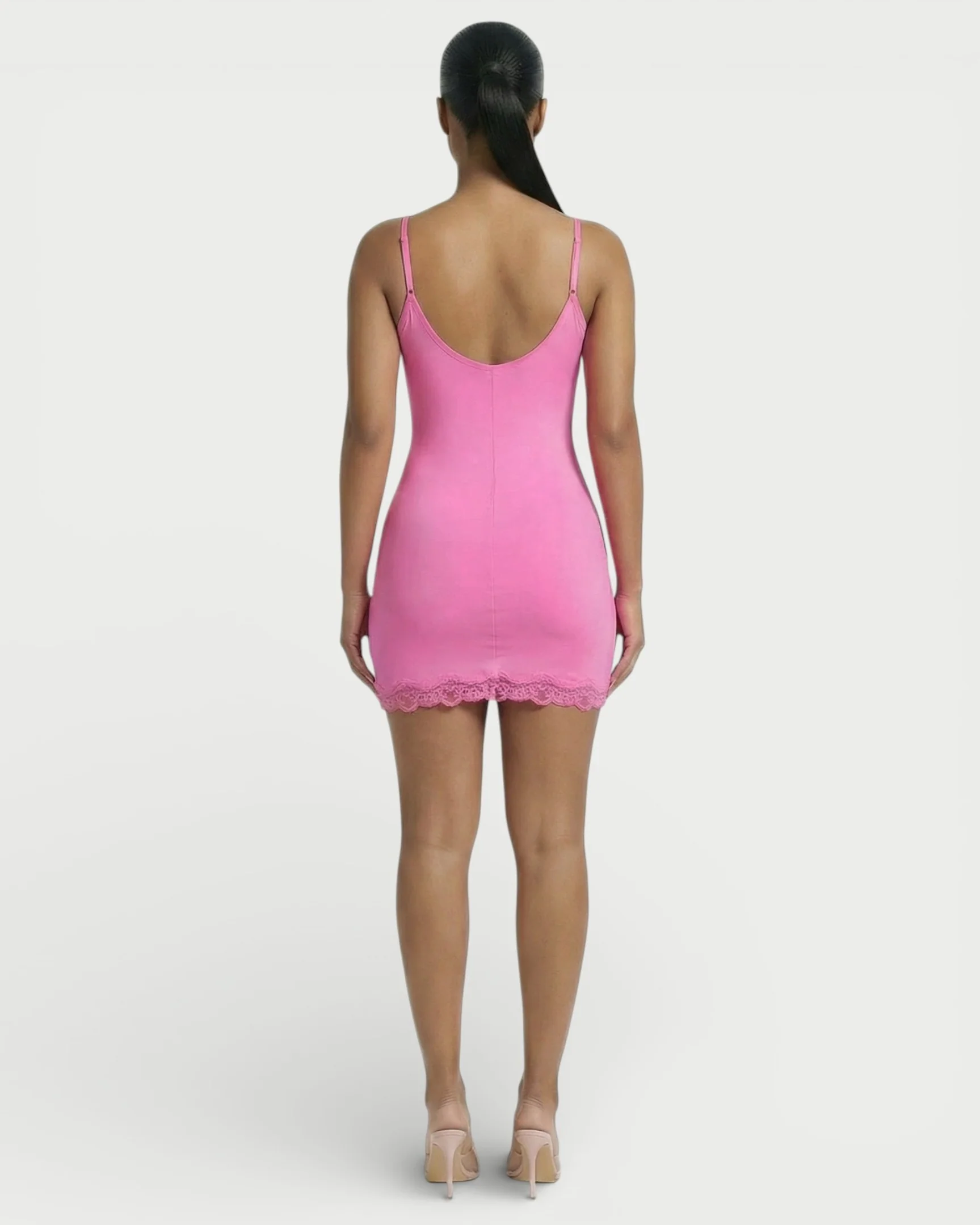 MEVAYA Lace-Trim Cami Bodycon Mini Dress - Image 39