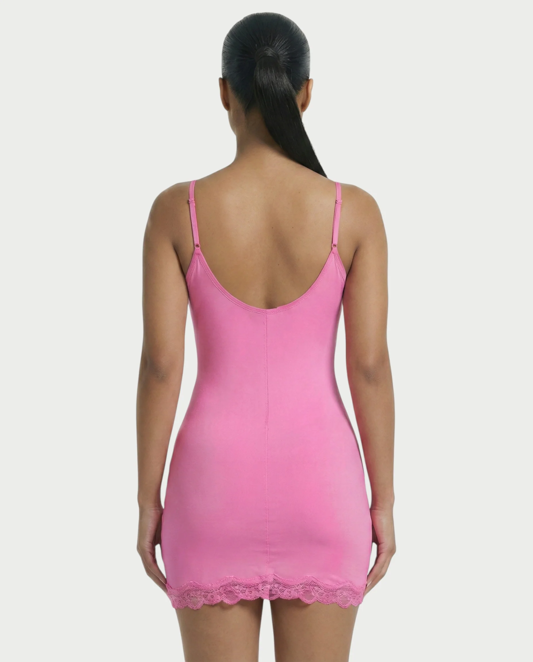 MEVAYA Lace-Trim Cami Bodycon Mini Dress - Image 40