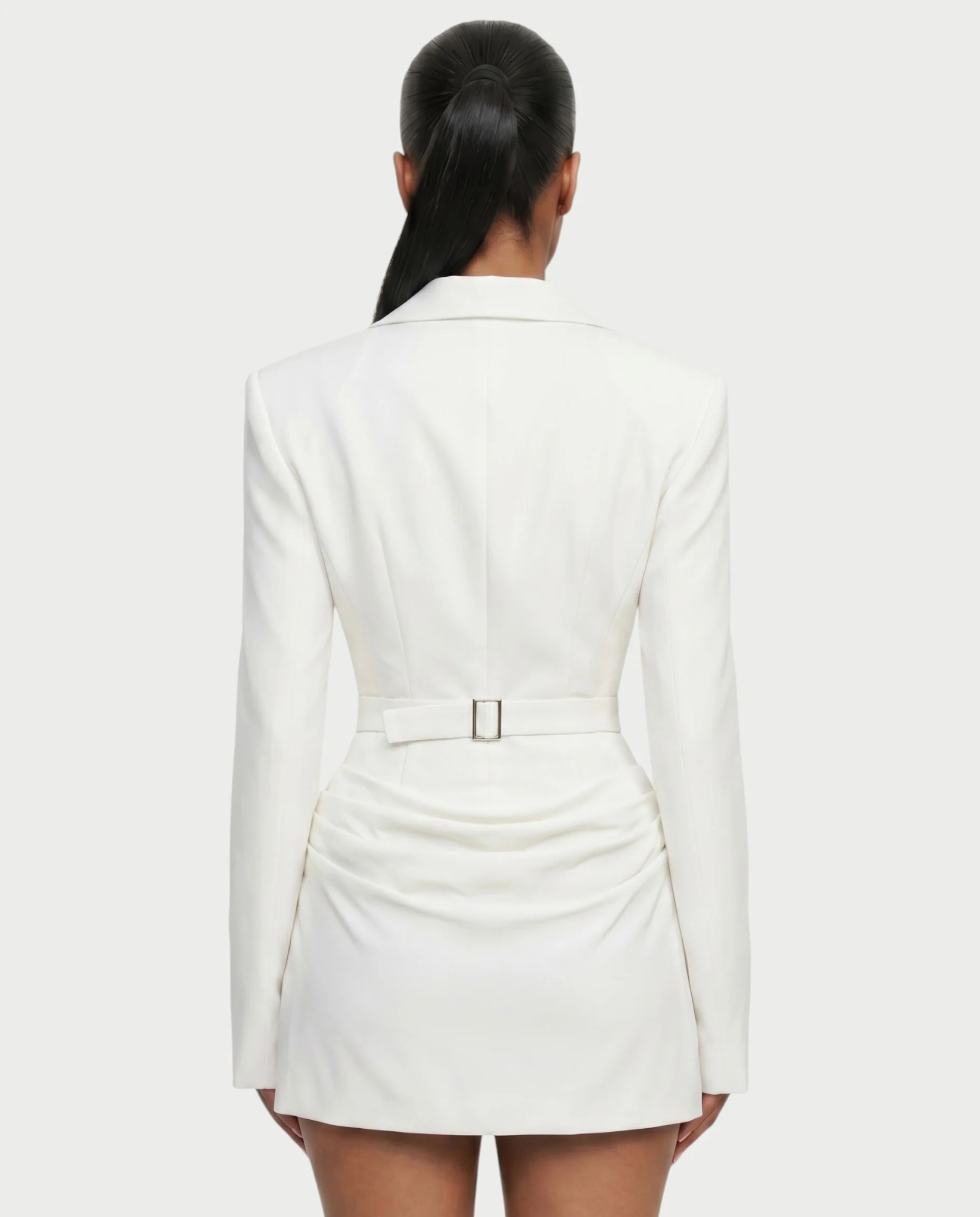 MIKAY Ruched Blazer Bodycon Mini Dress - Image 10