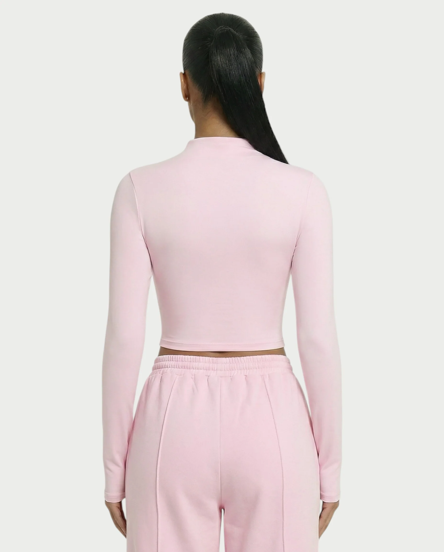 Mock Neck Seamless Long Sleeve Top - Image 30