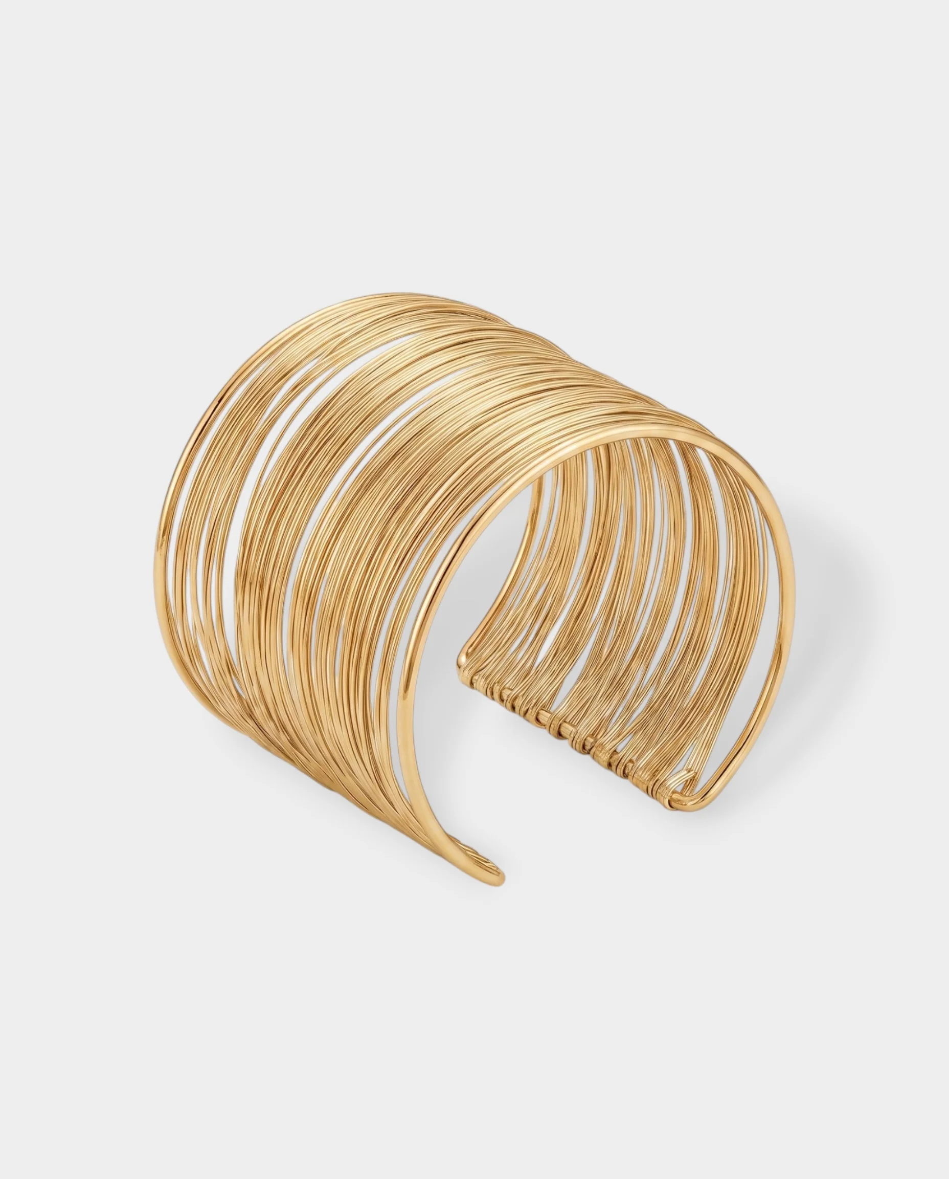 Multi Layered Wire Cuff Bracelet - Image 5