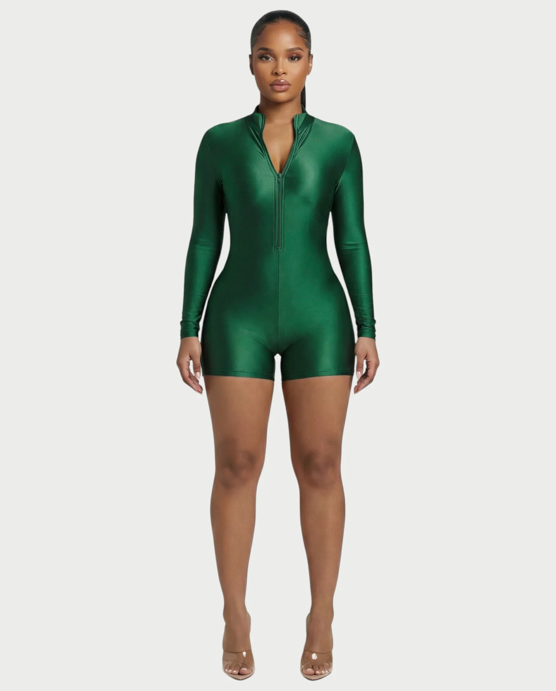 NADINE Turtleneck Long Sleeve Romper - Image 11