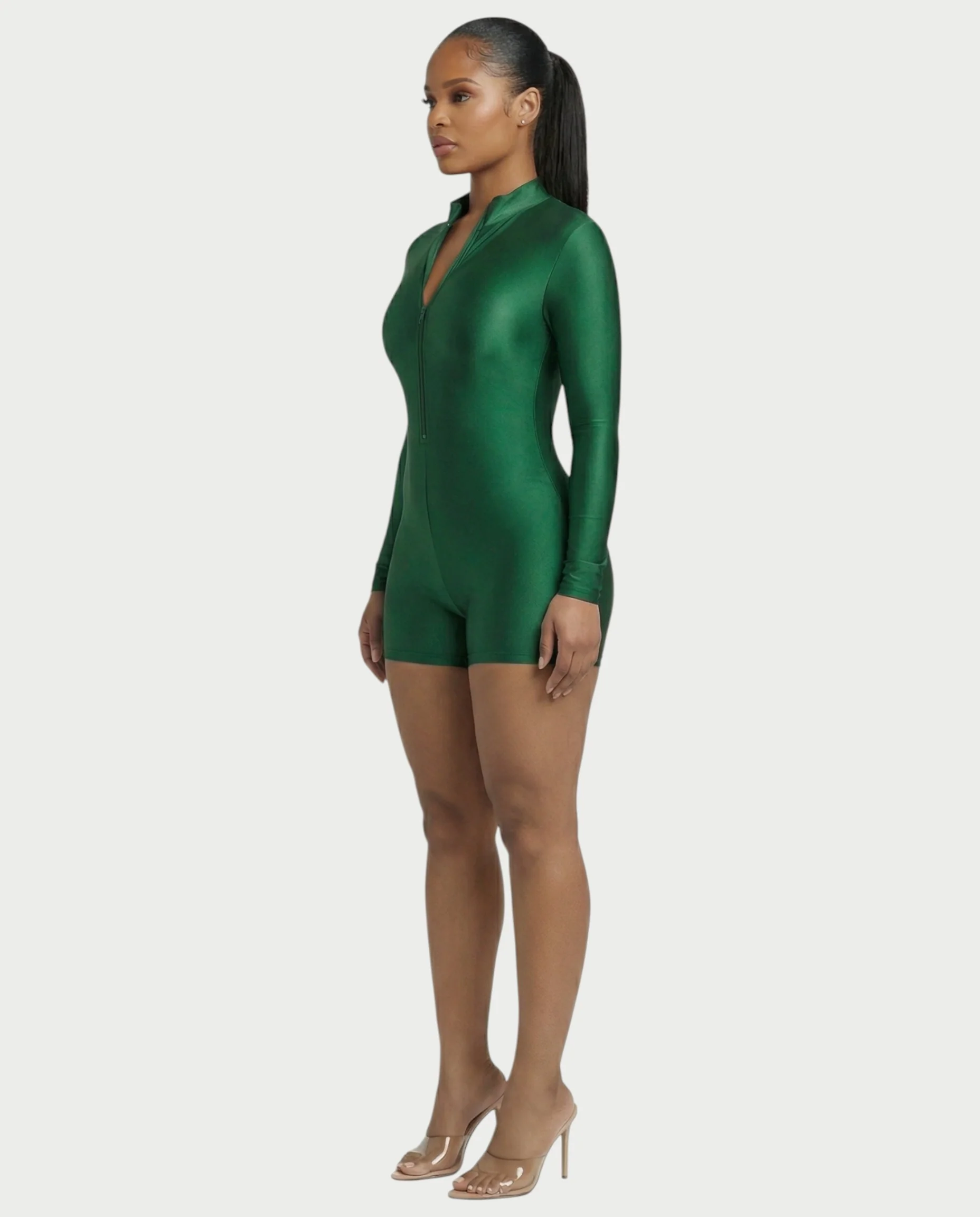 NADINE Turtleneck Long Sleeve Romper - Image 13