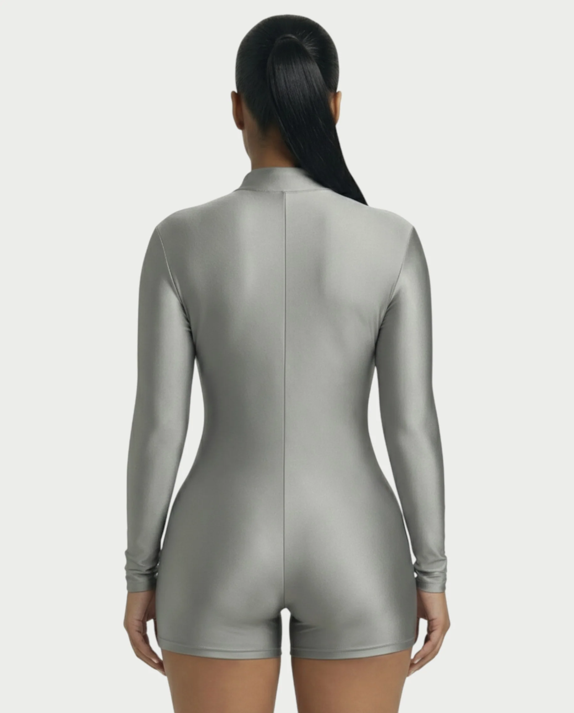 NADINE Turtleneck Long Sleeve Romper - Image 5