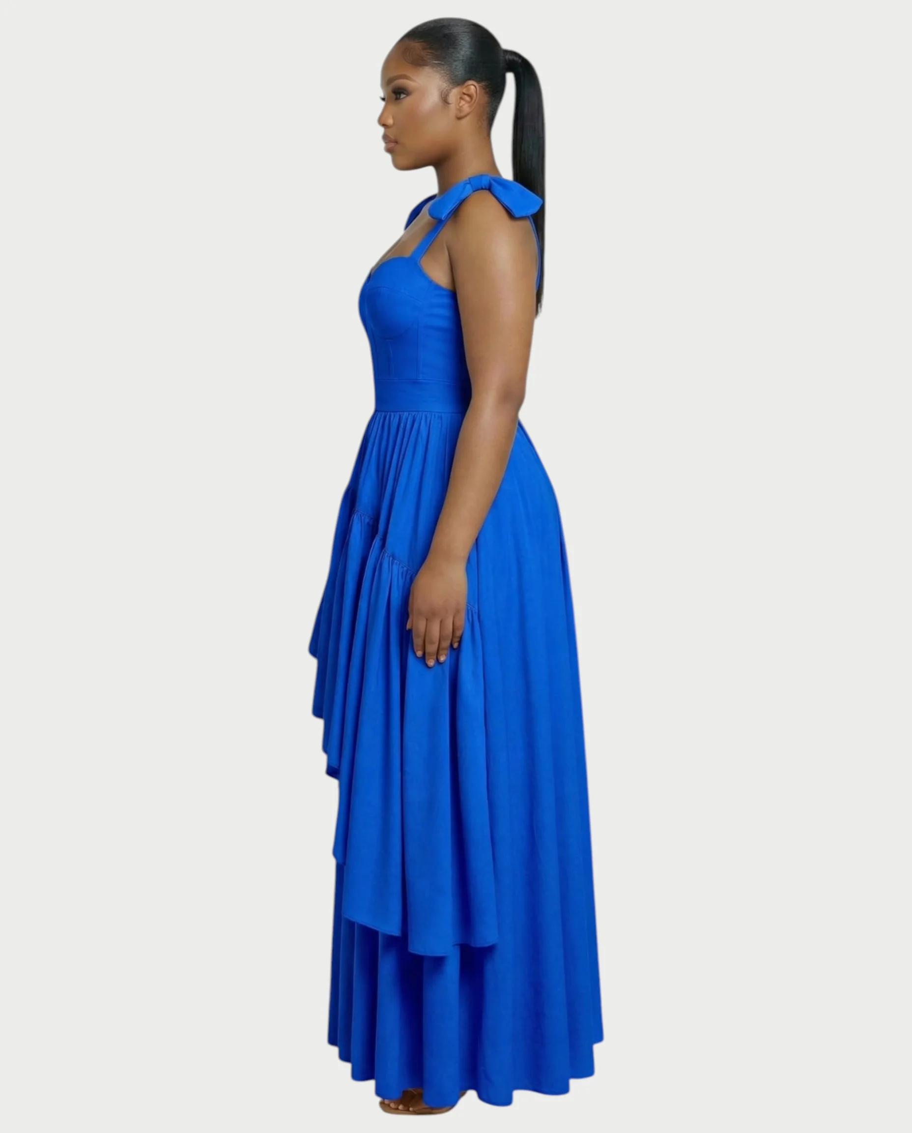 NARIMA Bow Ruffle Maxi Dress - Image 13