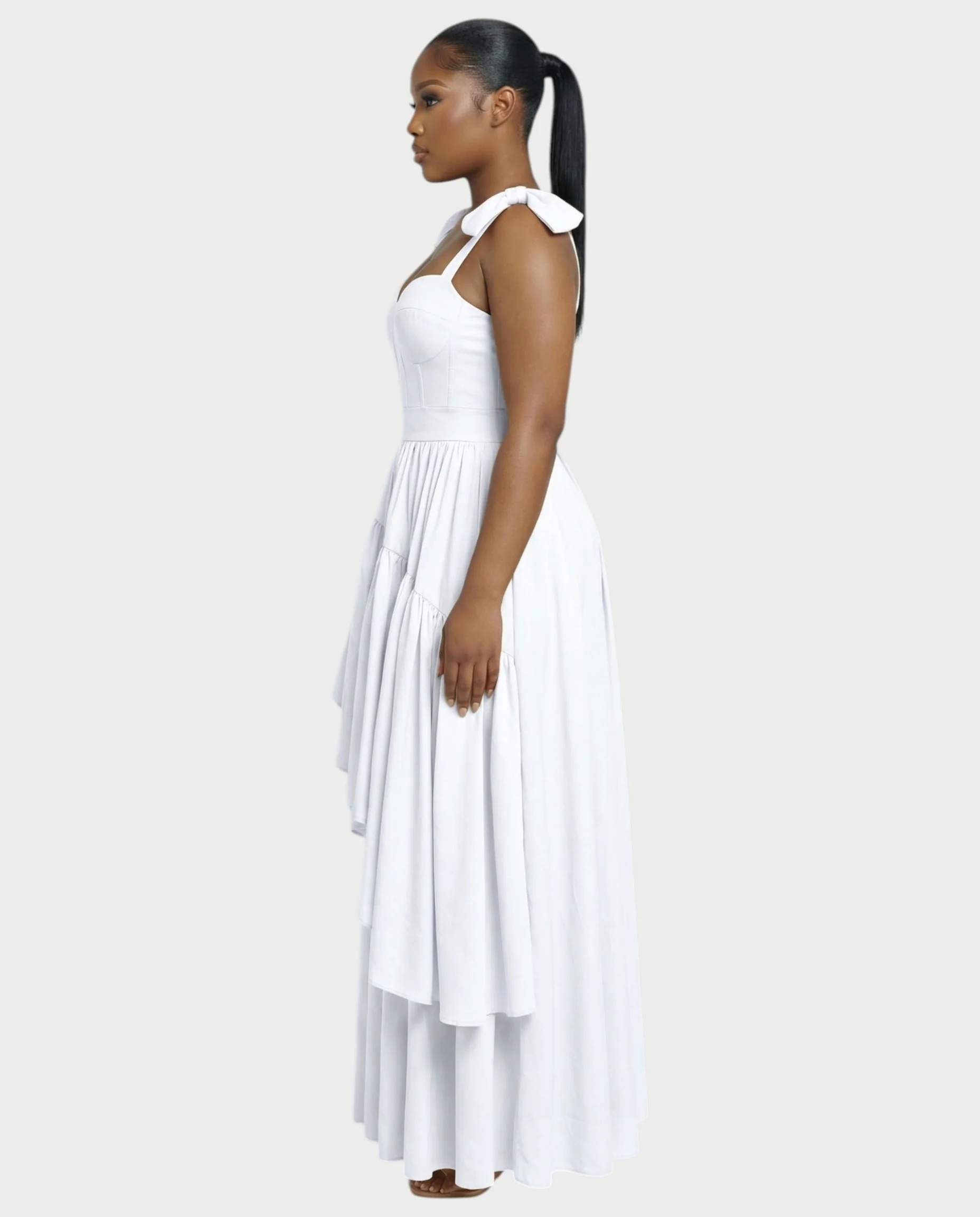 NARIMA Bow Ruffle Maxi Dress - Image 18