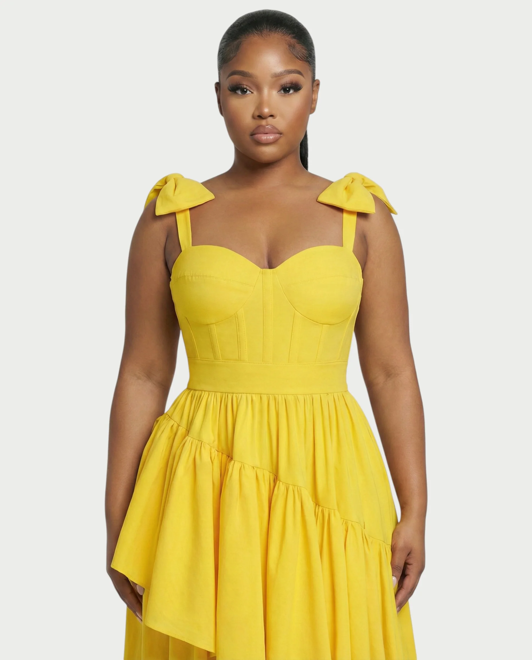 NARIMA Bow Ruffle Maxi Dress - Image 4