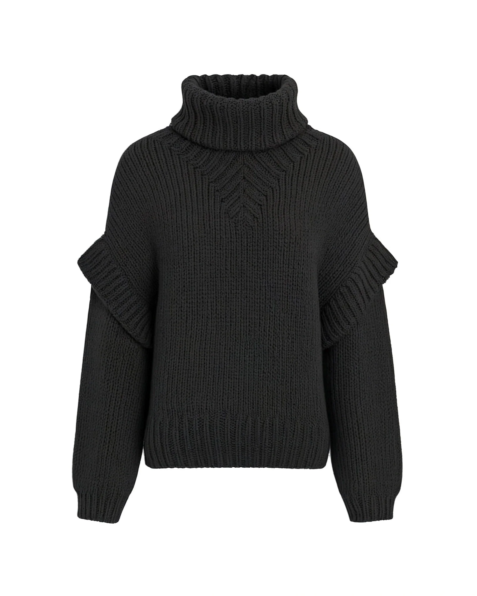 NARLA Fluffy Long Sleeve Turtleneck Sweater - Image 8