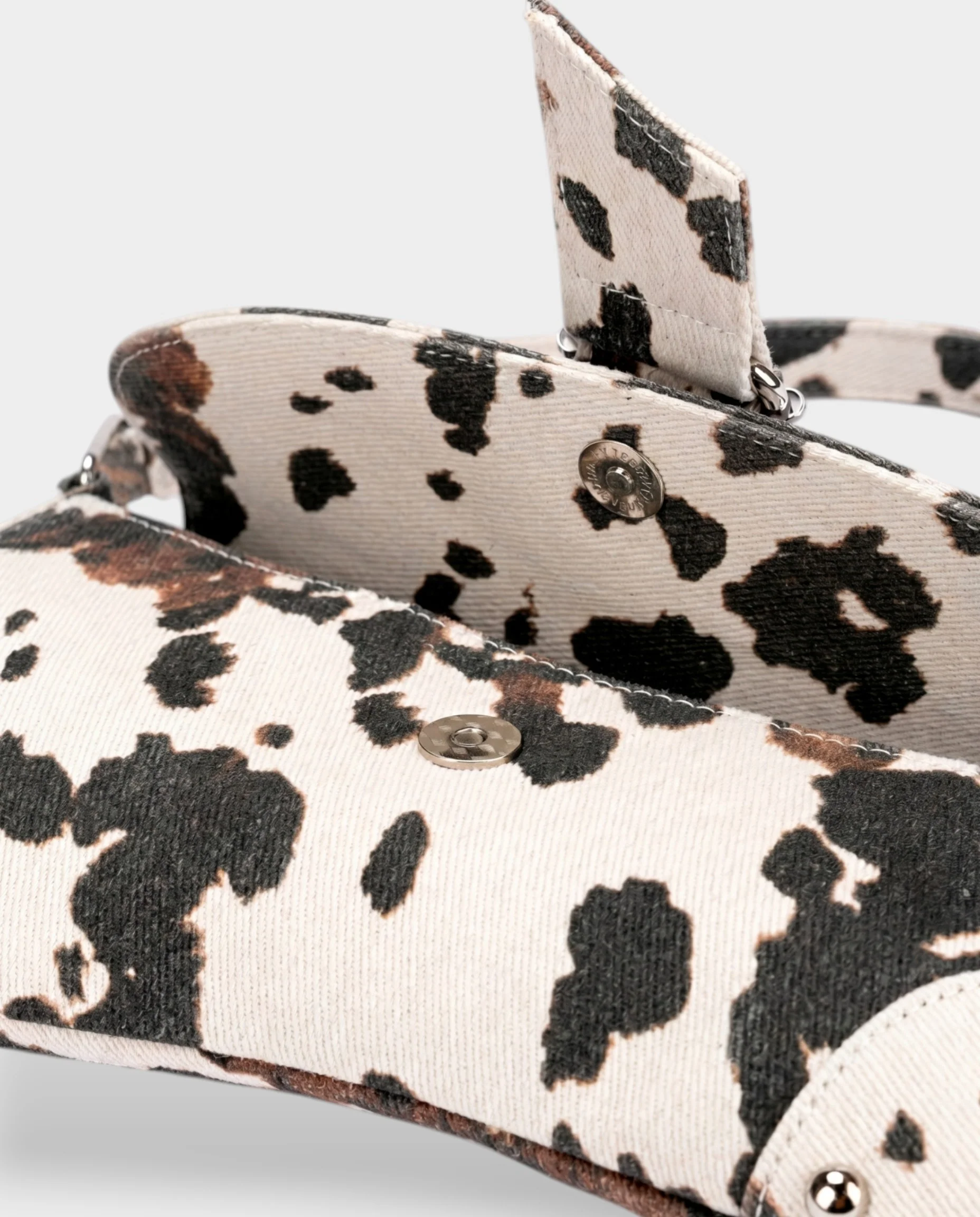 NELCY Cow Print Buckle Shoulder Handbag - Image 5