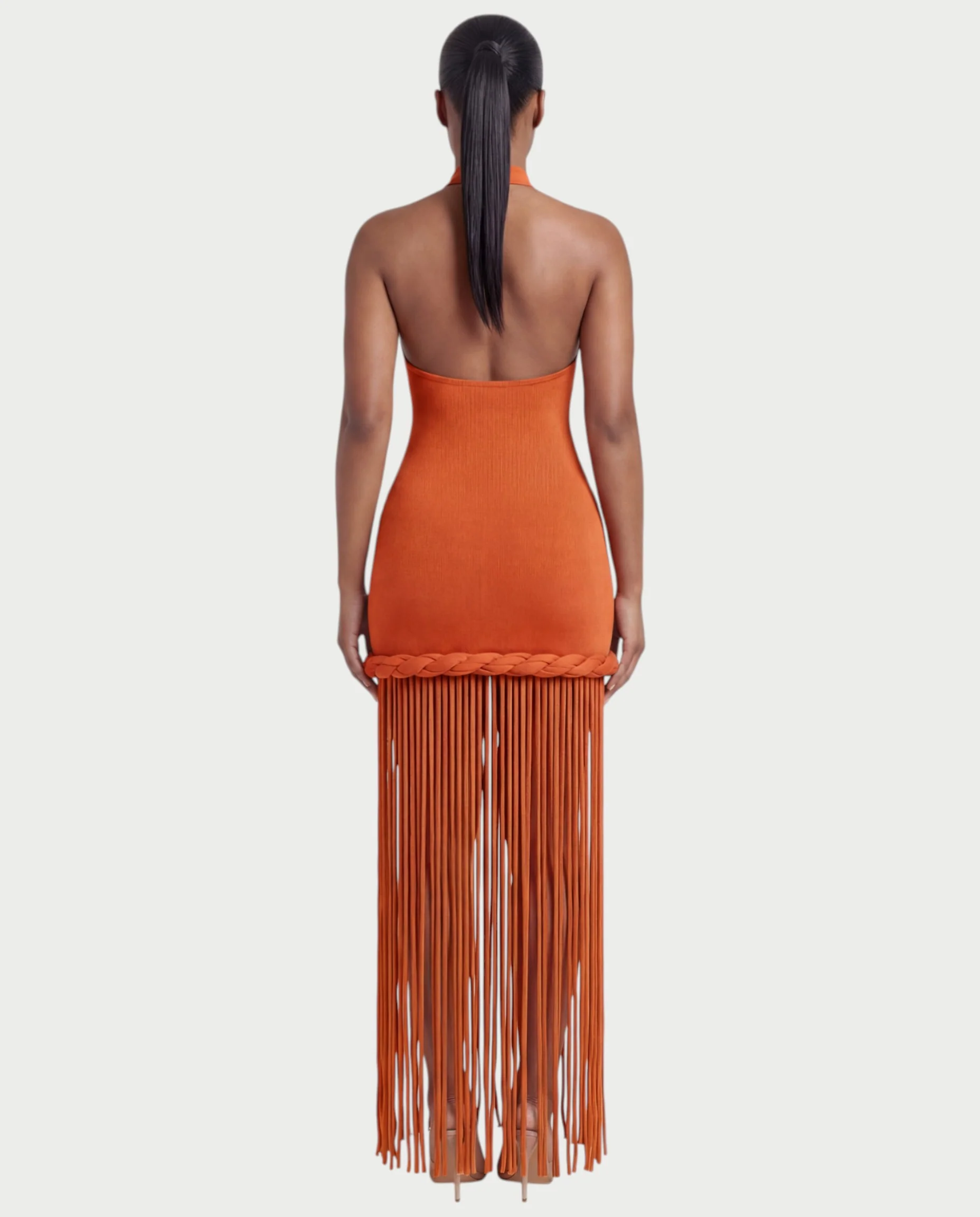 NIARA Braided Hem Bodycon Maxi Dress - Image 13