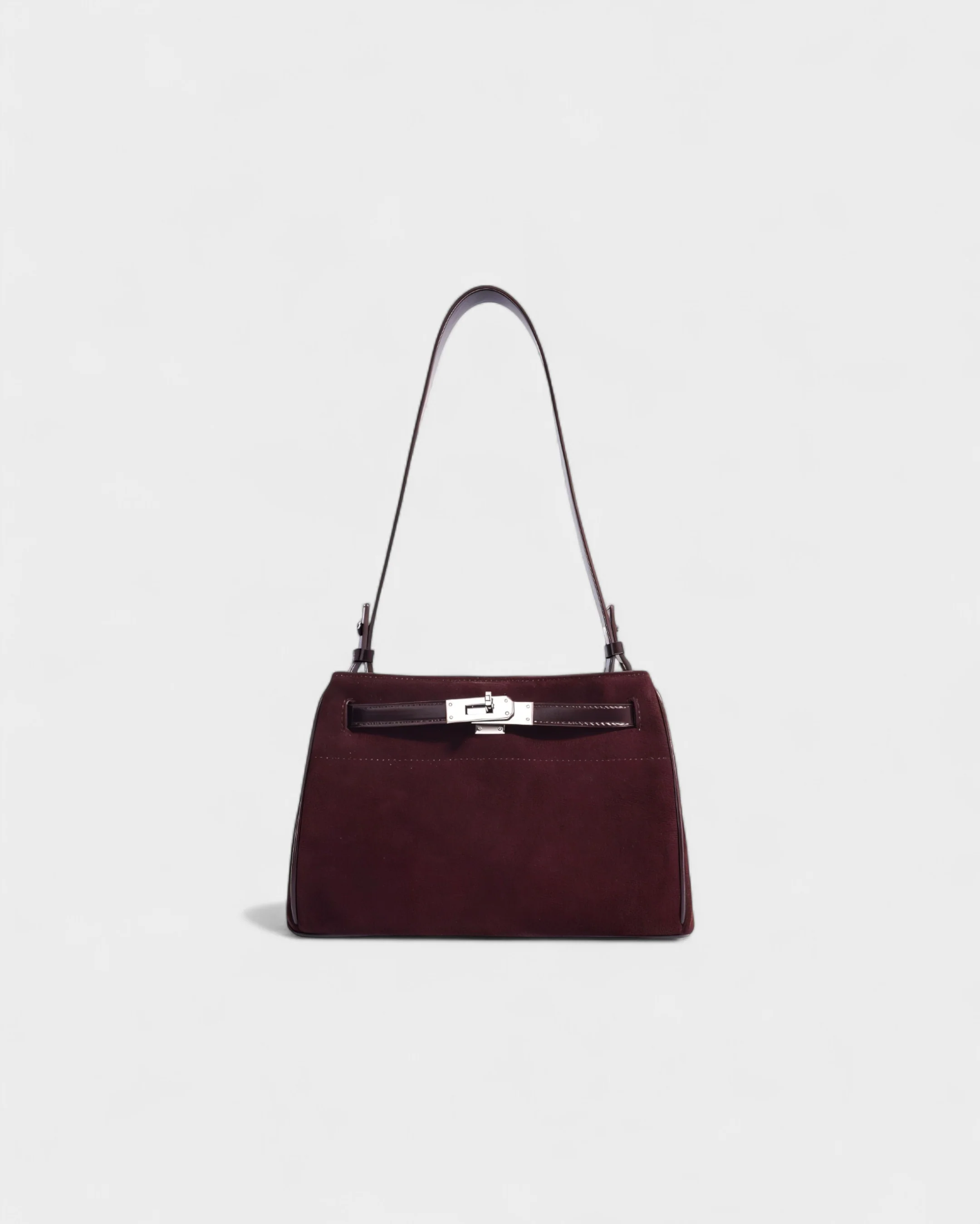 NINYA Faux Suede & Leather Handbag - Image 9