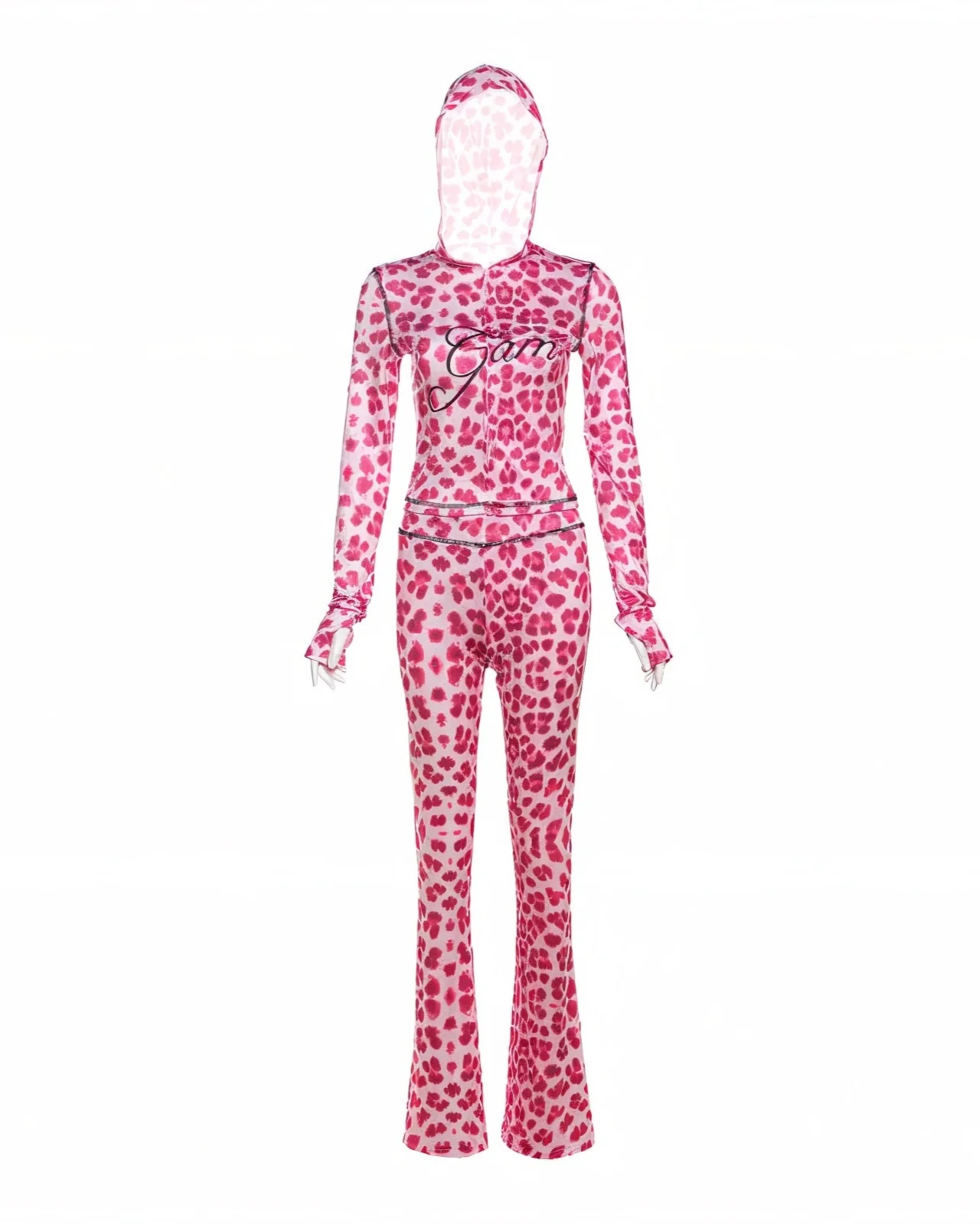 NOA Leopard Zip Up Top & Pants Set - Image 11