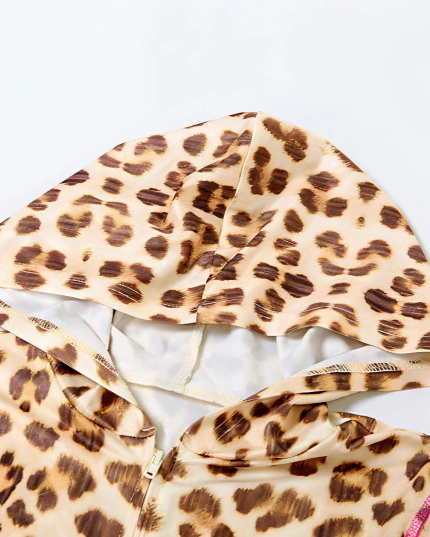 NOA Leopard Zip Up Top & Pants Set - Image 4