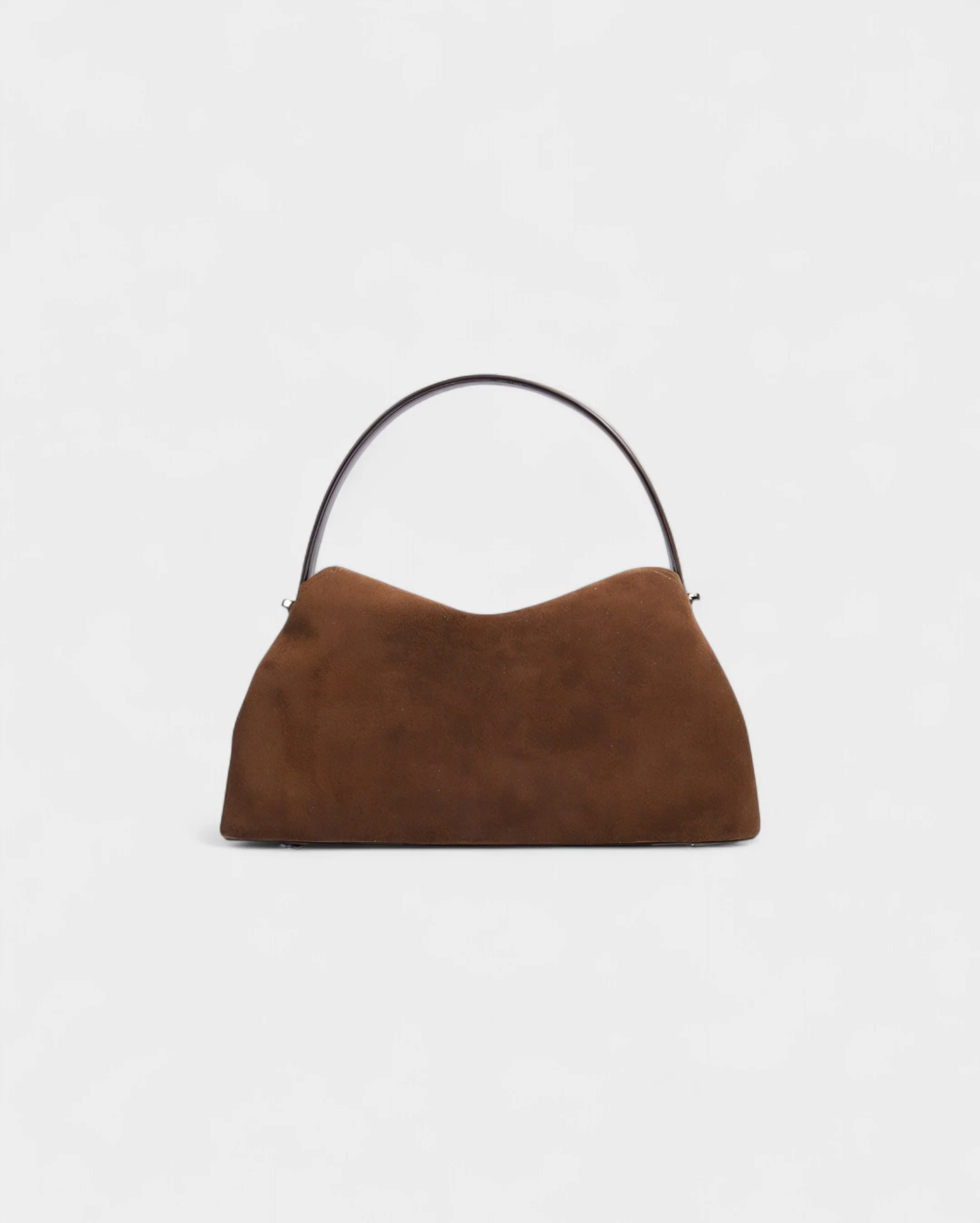OLGA Structured Faux Suede Handle Bag - Image 2