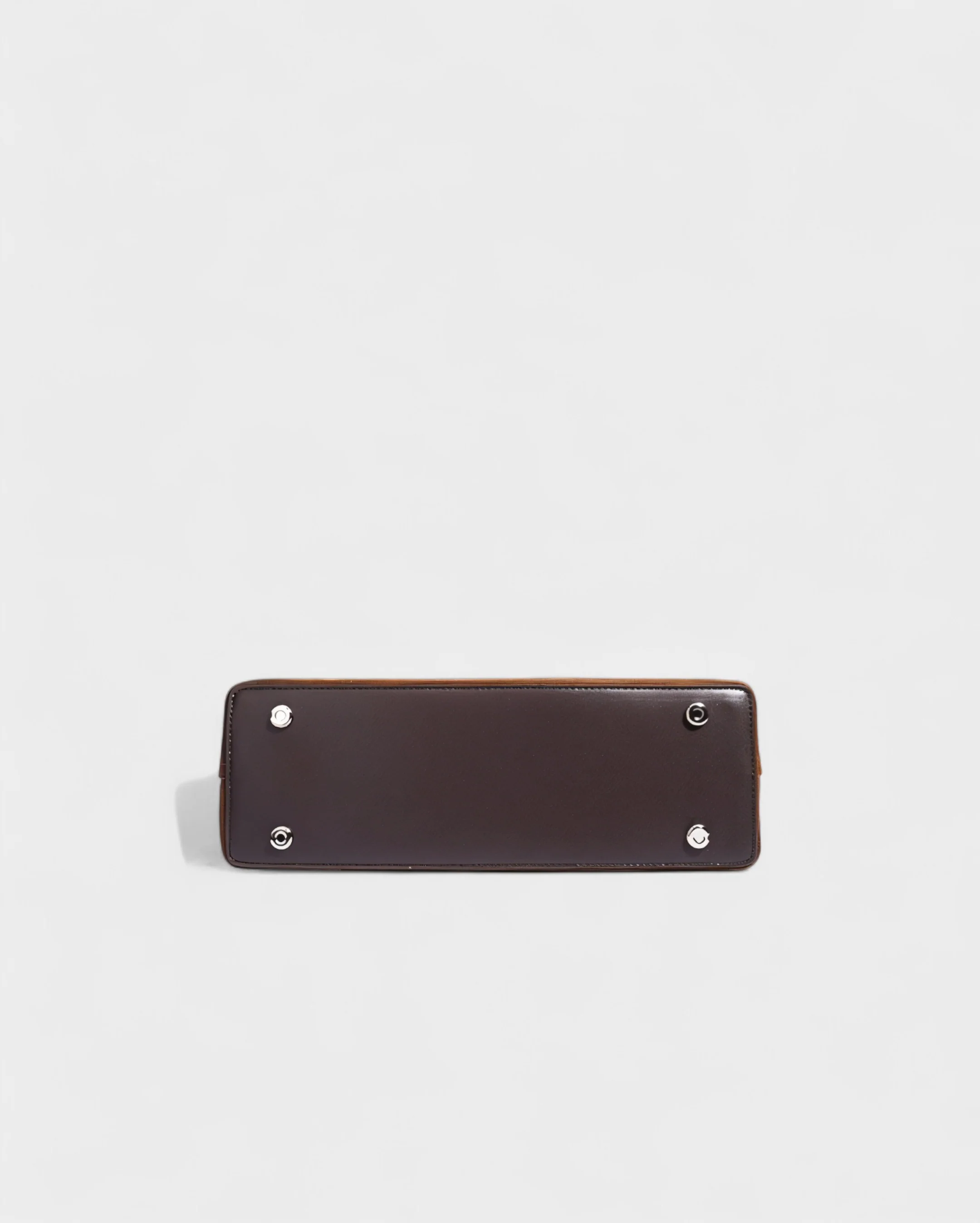 OLGA Structured Faux Suede Handle Bag - Image 6