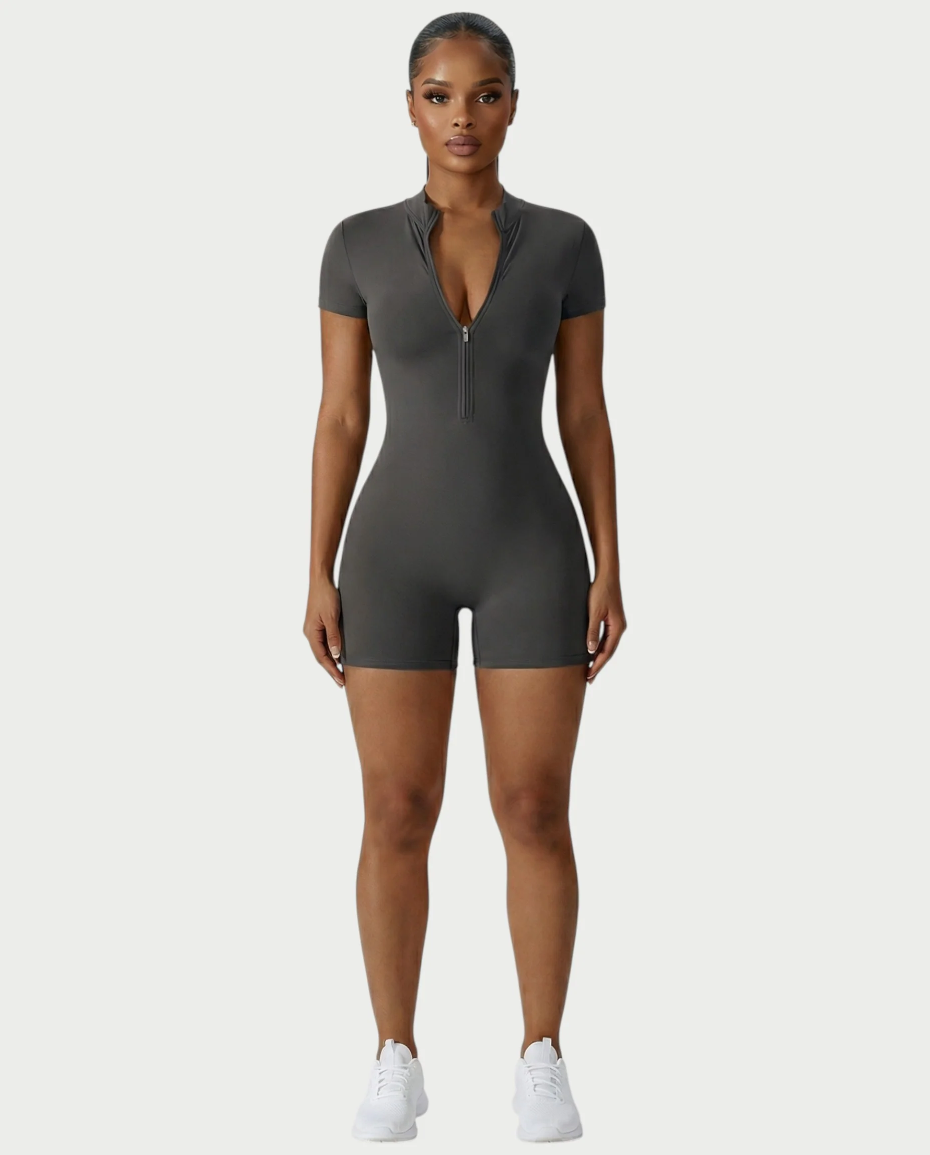 OLYRA Short Sleeve Romper - Image 11