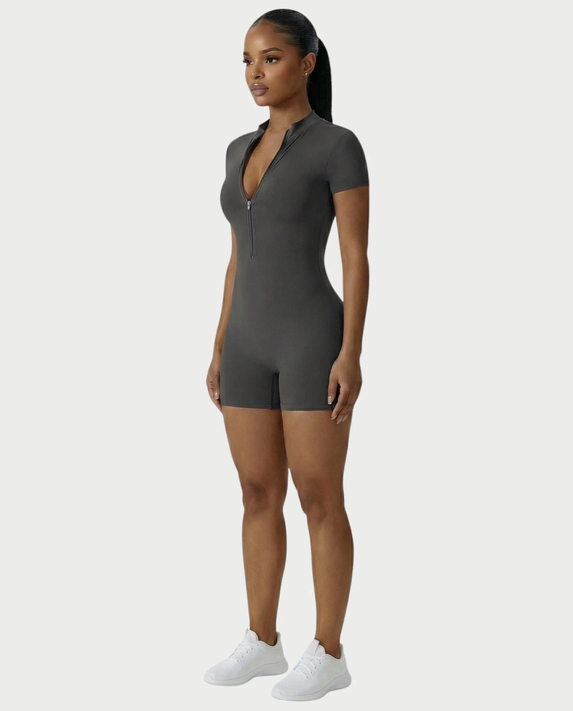OLYRA Short Sleeve Romper - Image 13