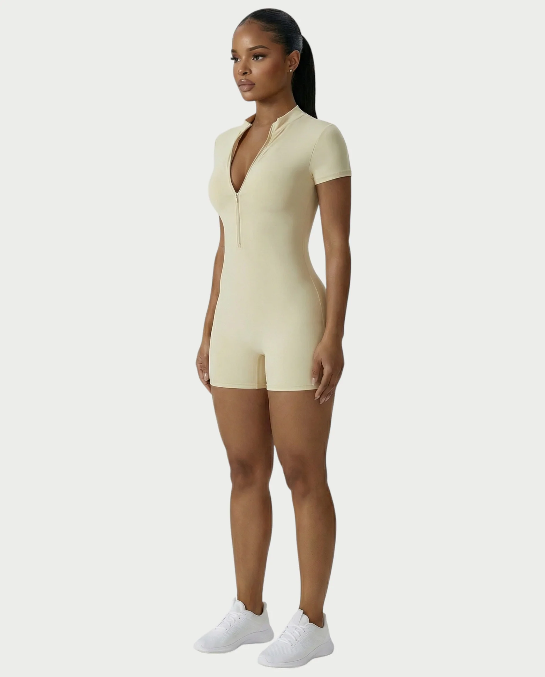 OLYRA Short Sleeve Romper - Image 18