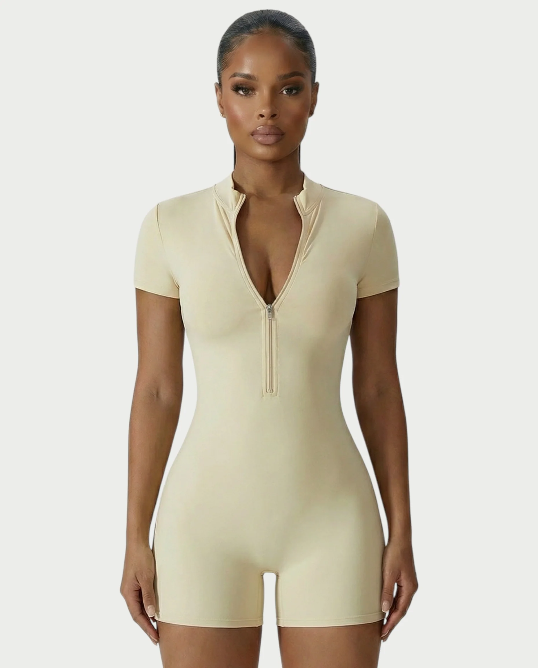 OLYRA Short Sleeve Romper - Image 19