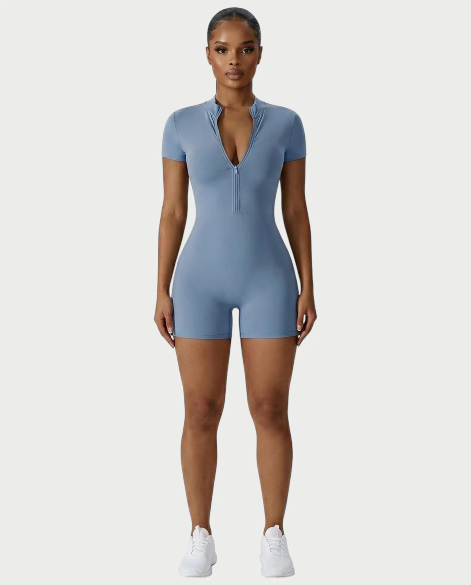OLYRA Short Sleeve Romper - Image 21