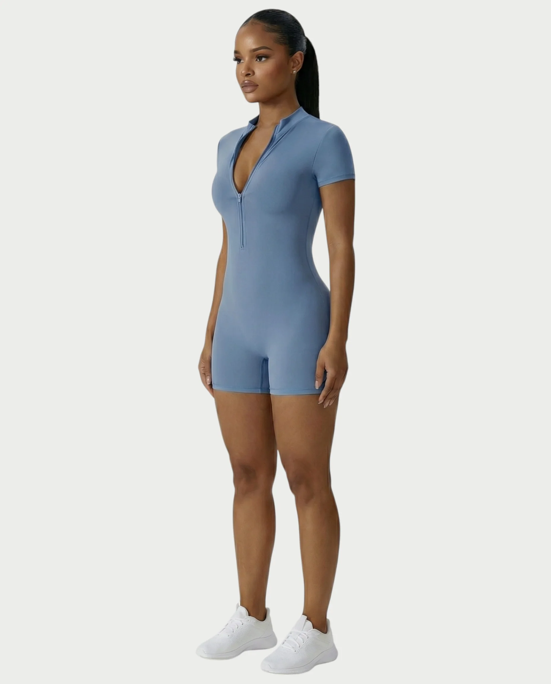 OLYRA Short Sleeve Romper - Image 23
