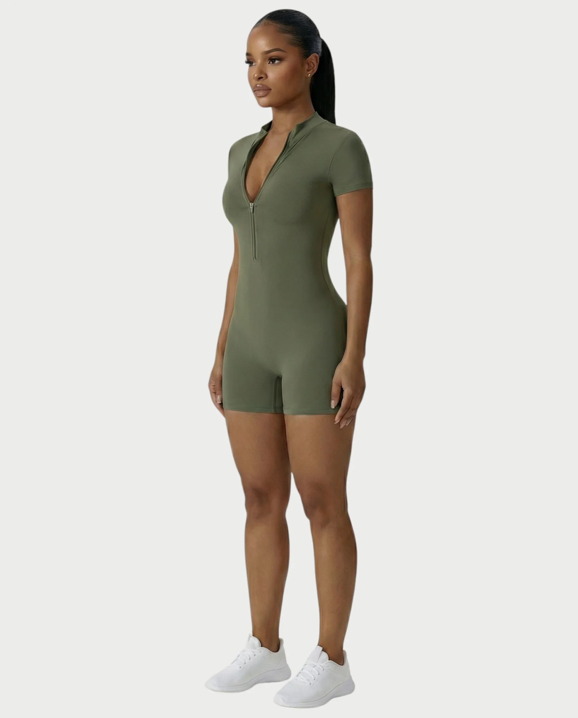 OLYRA Short Sleeve Romper - Image 33
