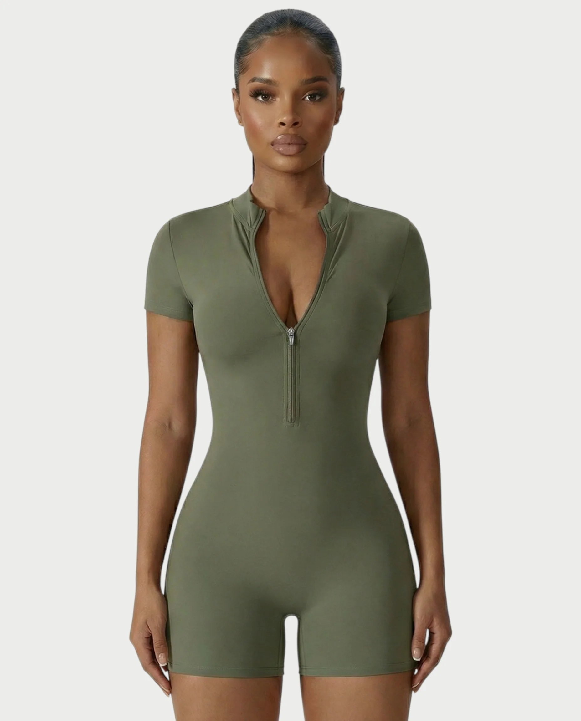 OLYRA Short Sleeve Romper - Image 34