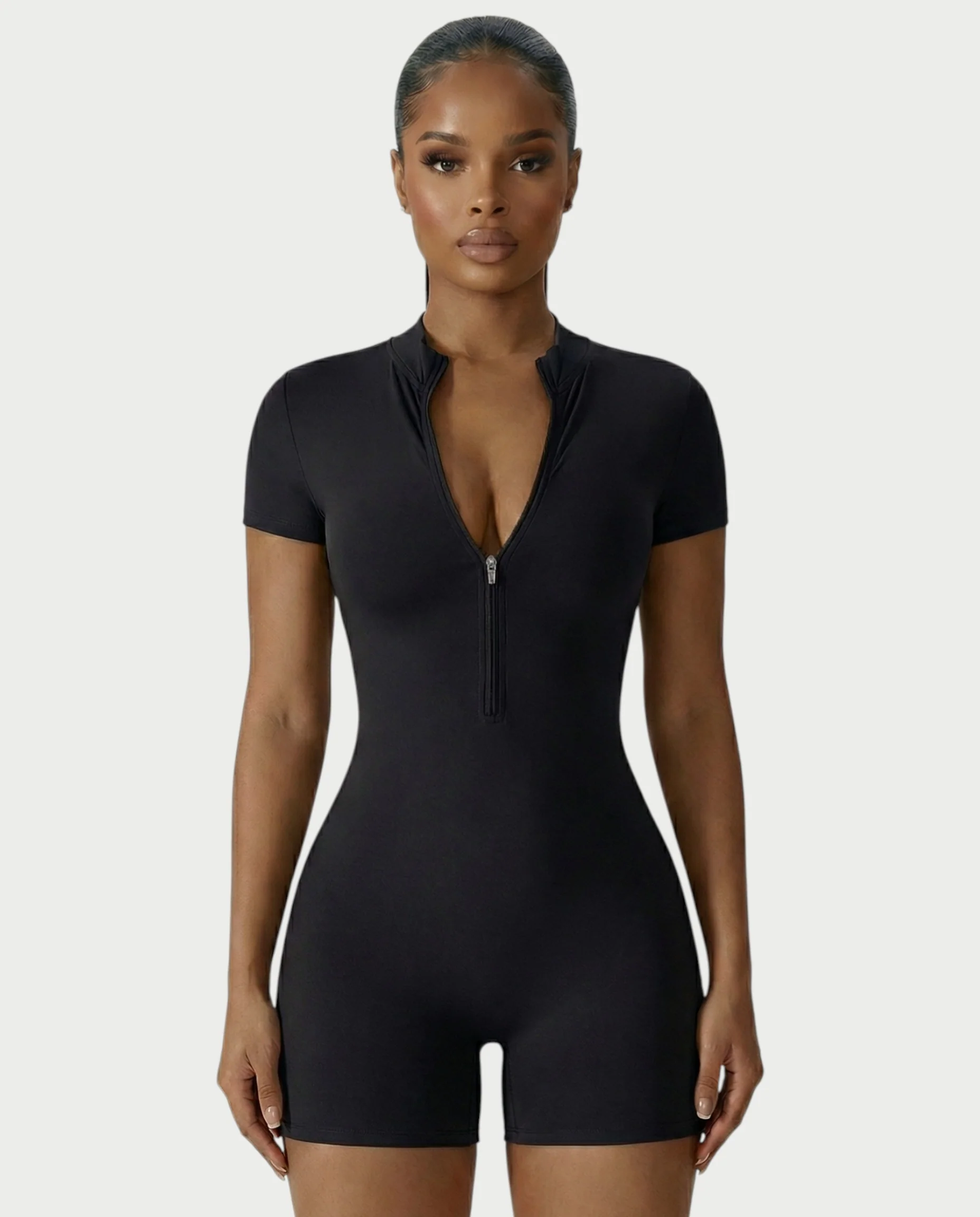 OLYRA Short Sleeve Romper - Image 4