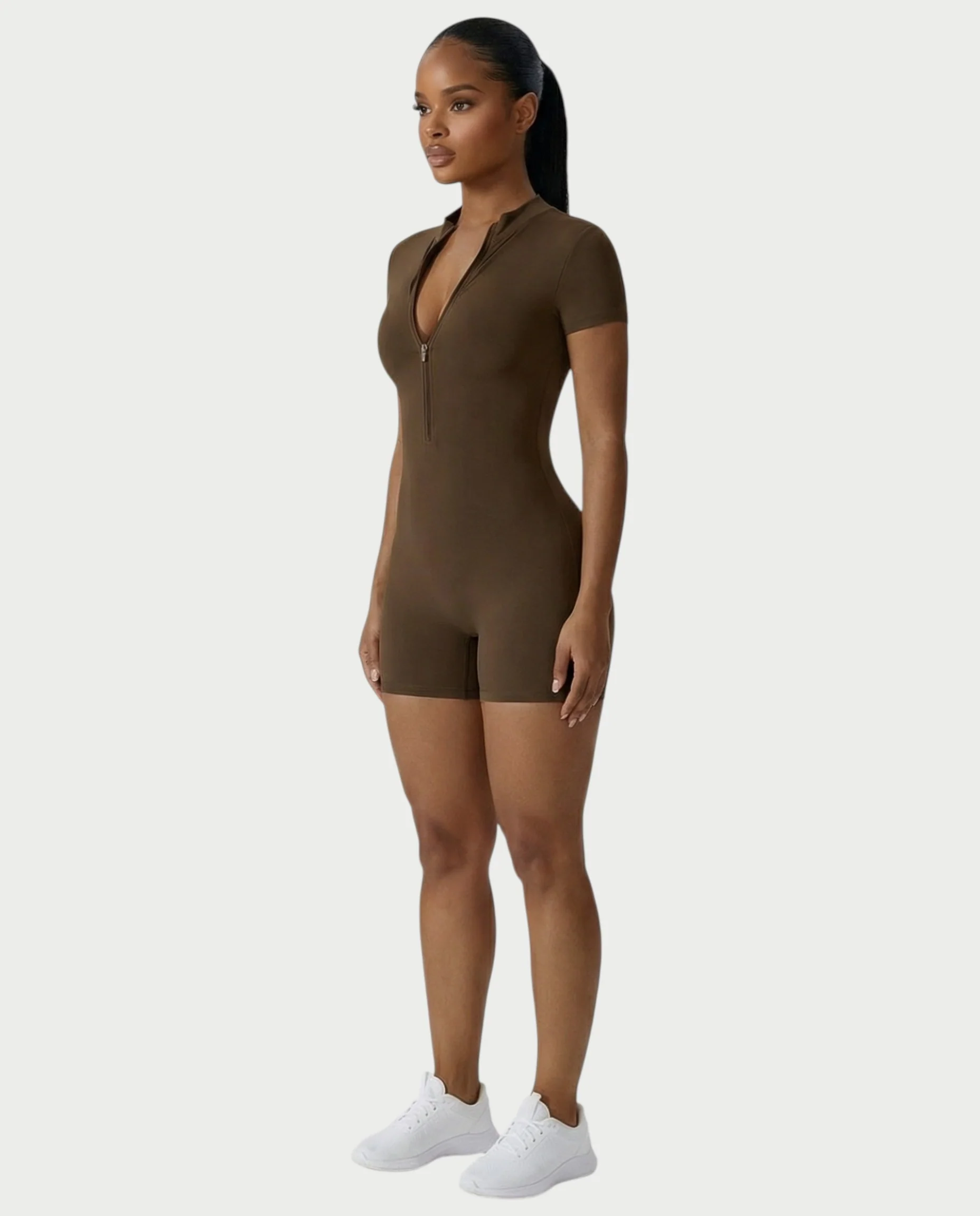 OLYRA Short Sleeve Romper - Image 8