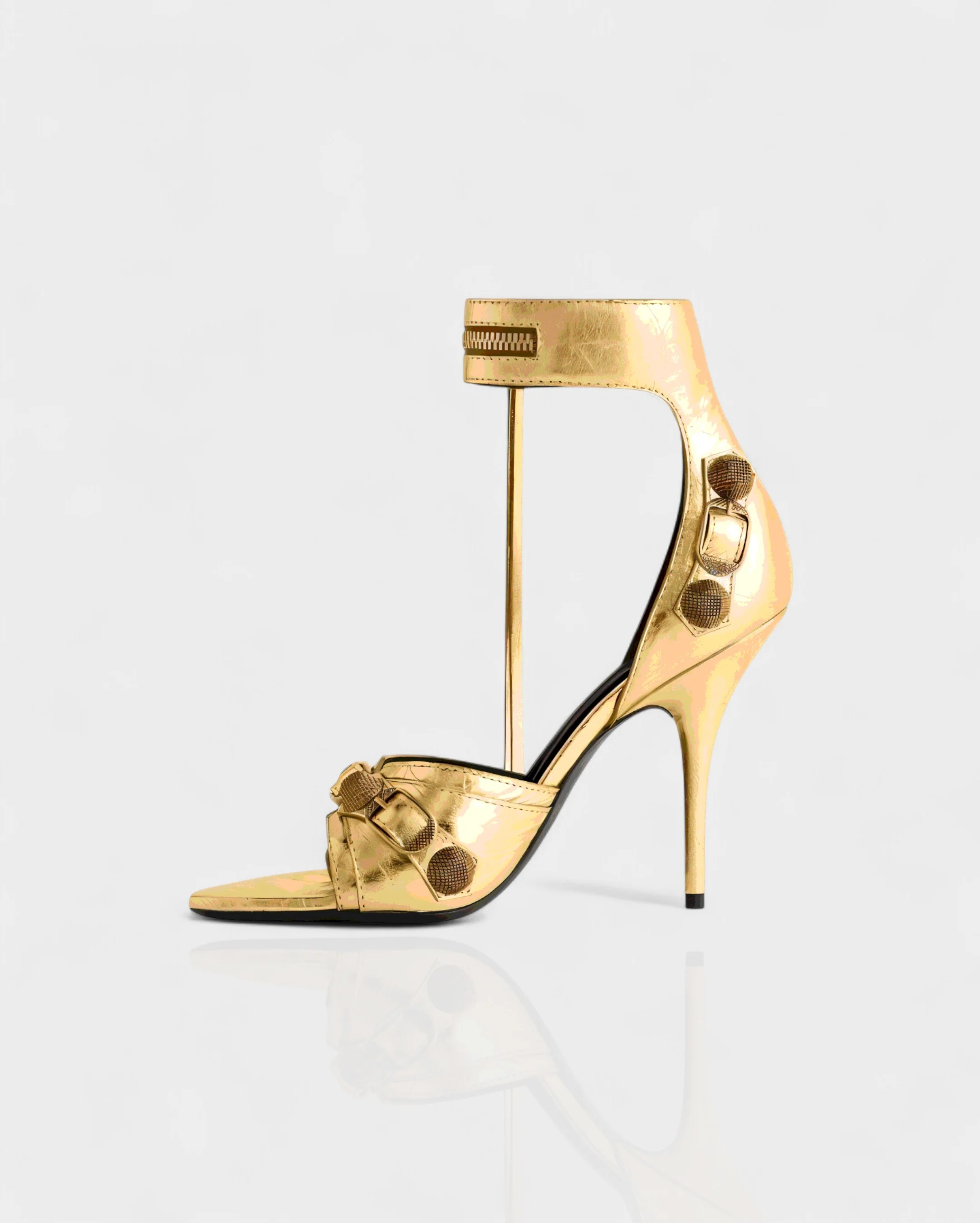 PALISSE Buckle Detail Stiletto Heels - Image 24