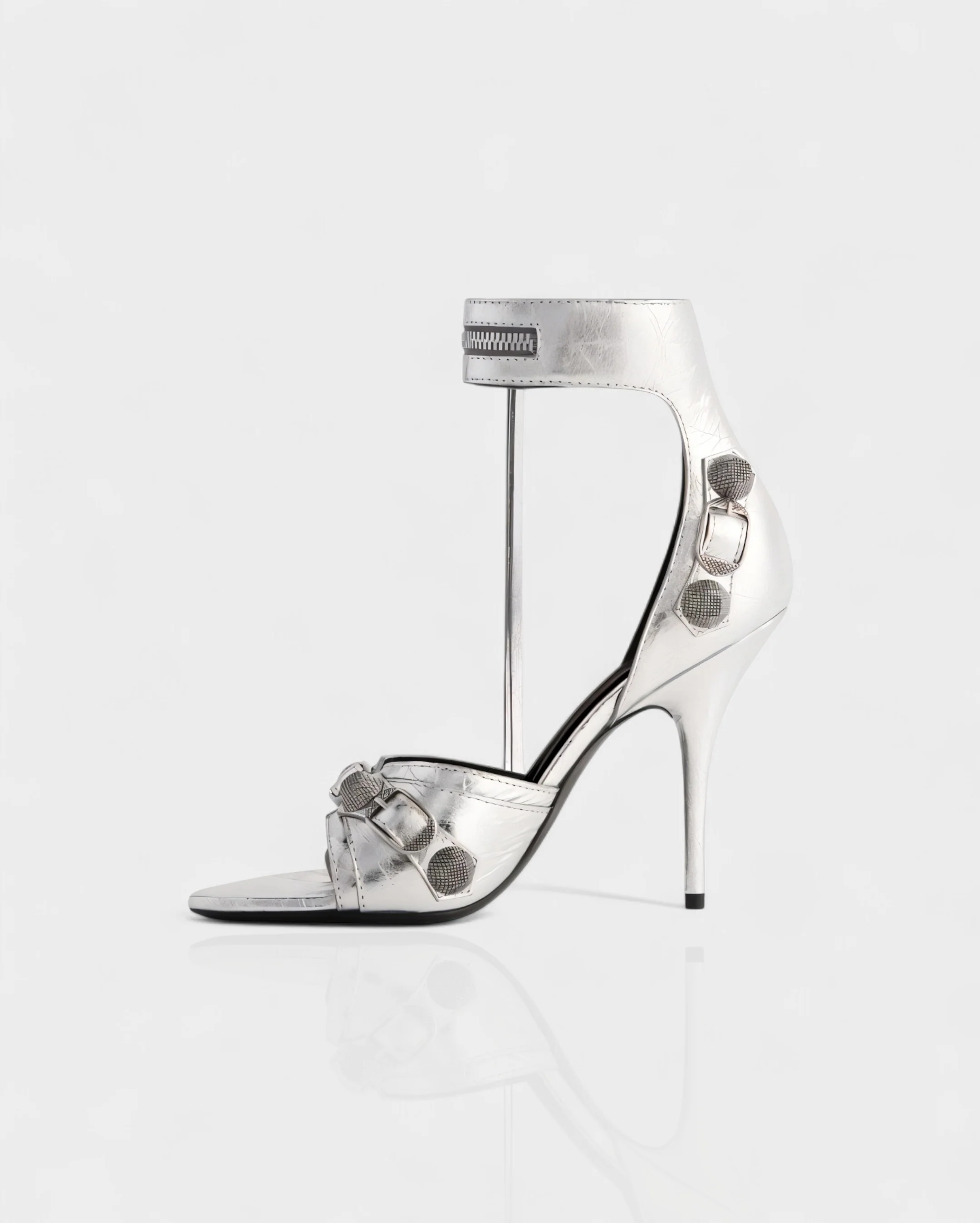 PALISSE Buckle Detail Stiletto Heels - Image 3