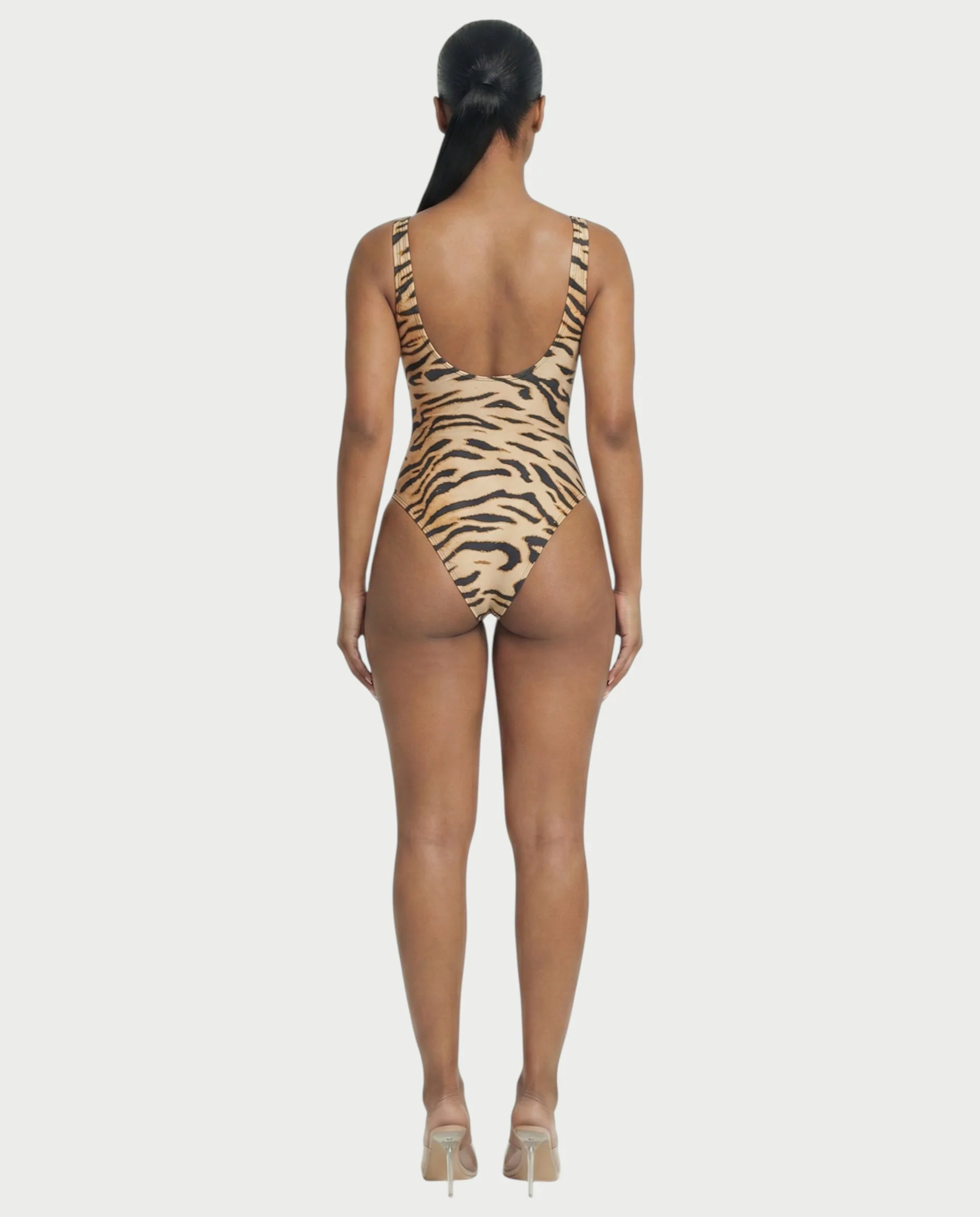 Patterned Scoop Neck Bodysuit - Image 10