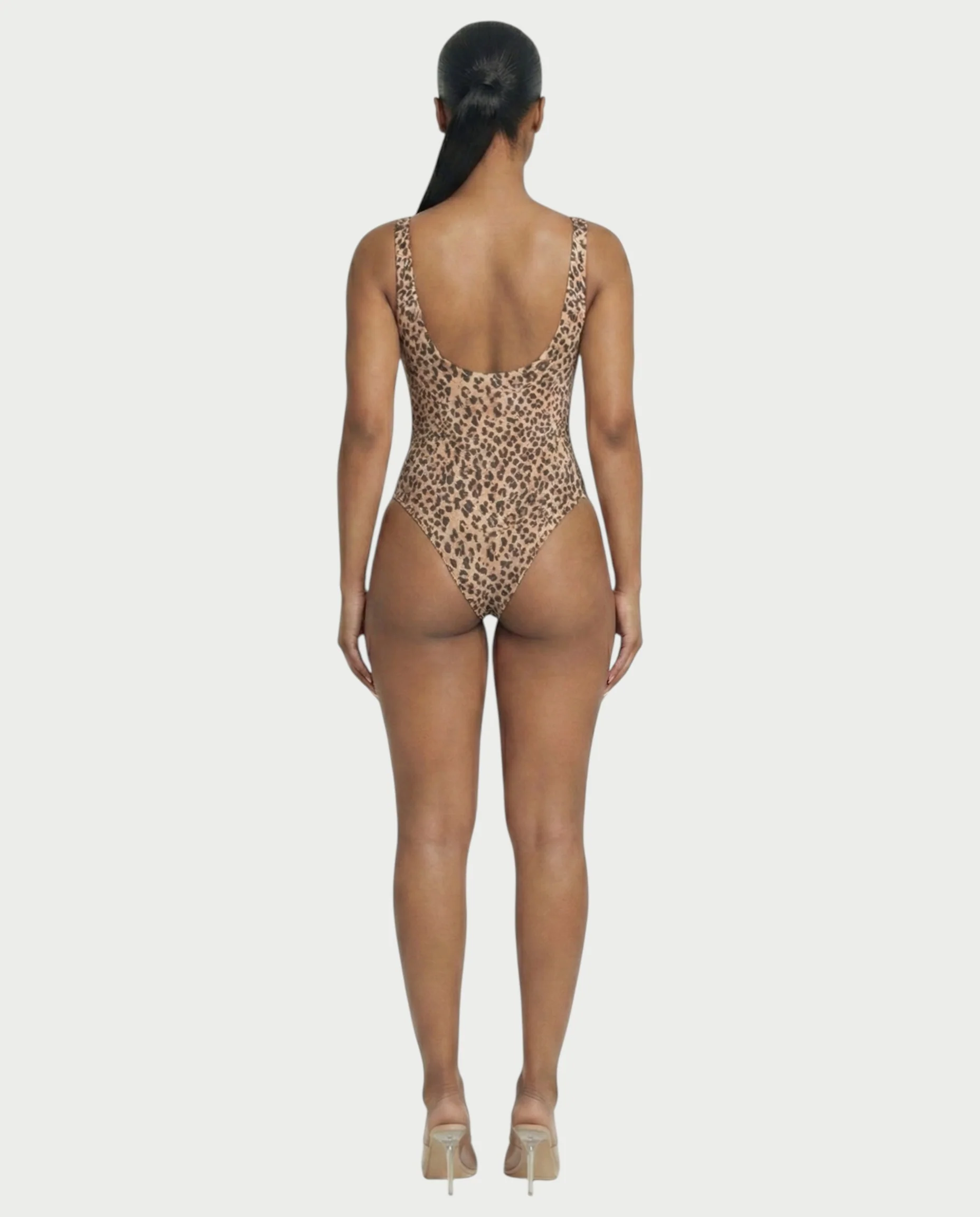 Patterned Scoop Neck Bodysuit - Image 5