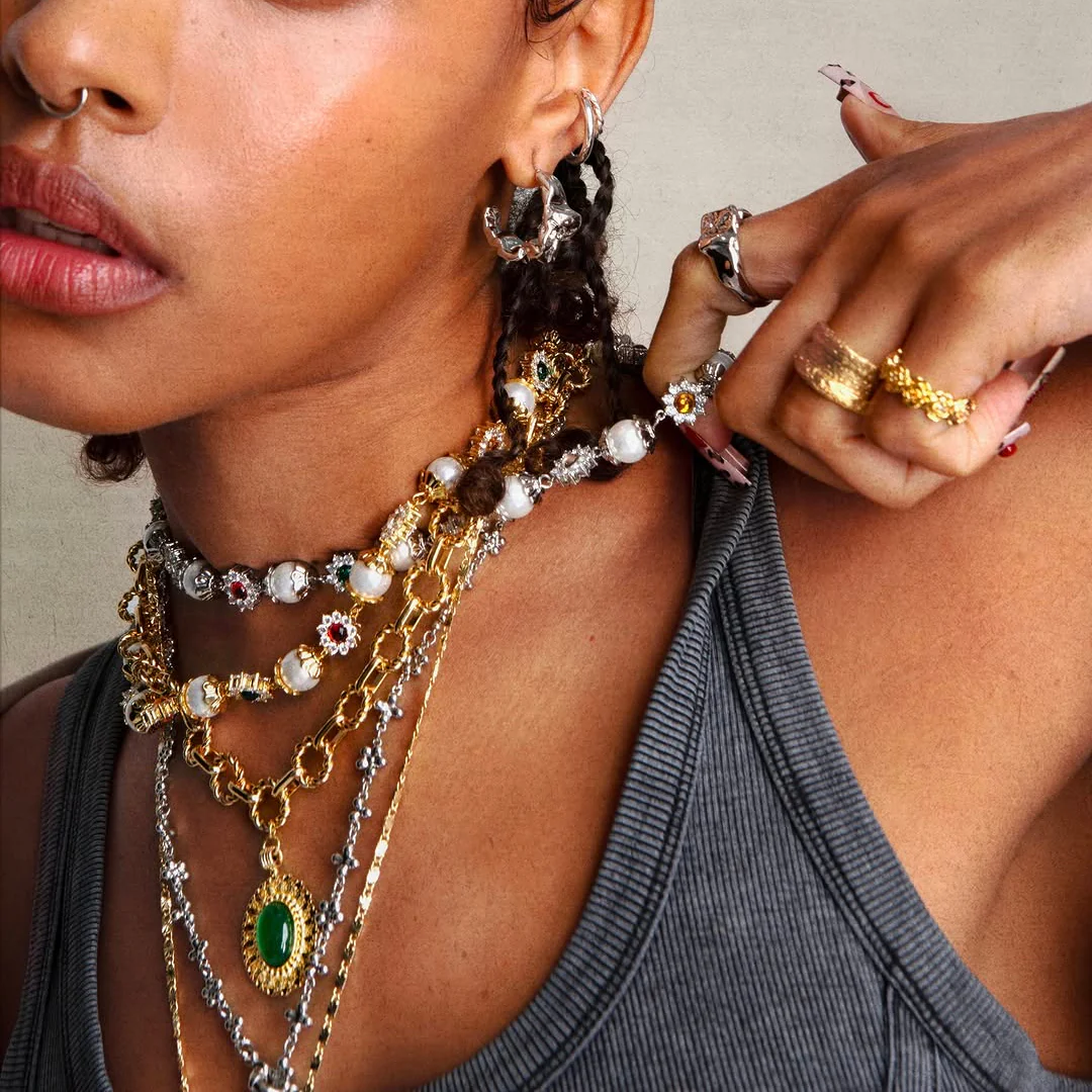 Pearl & Gemstone Necklace - Image 3