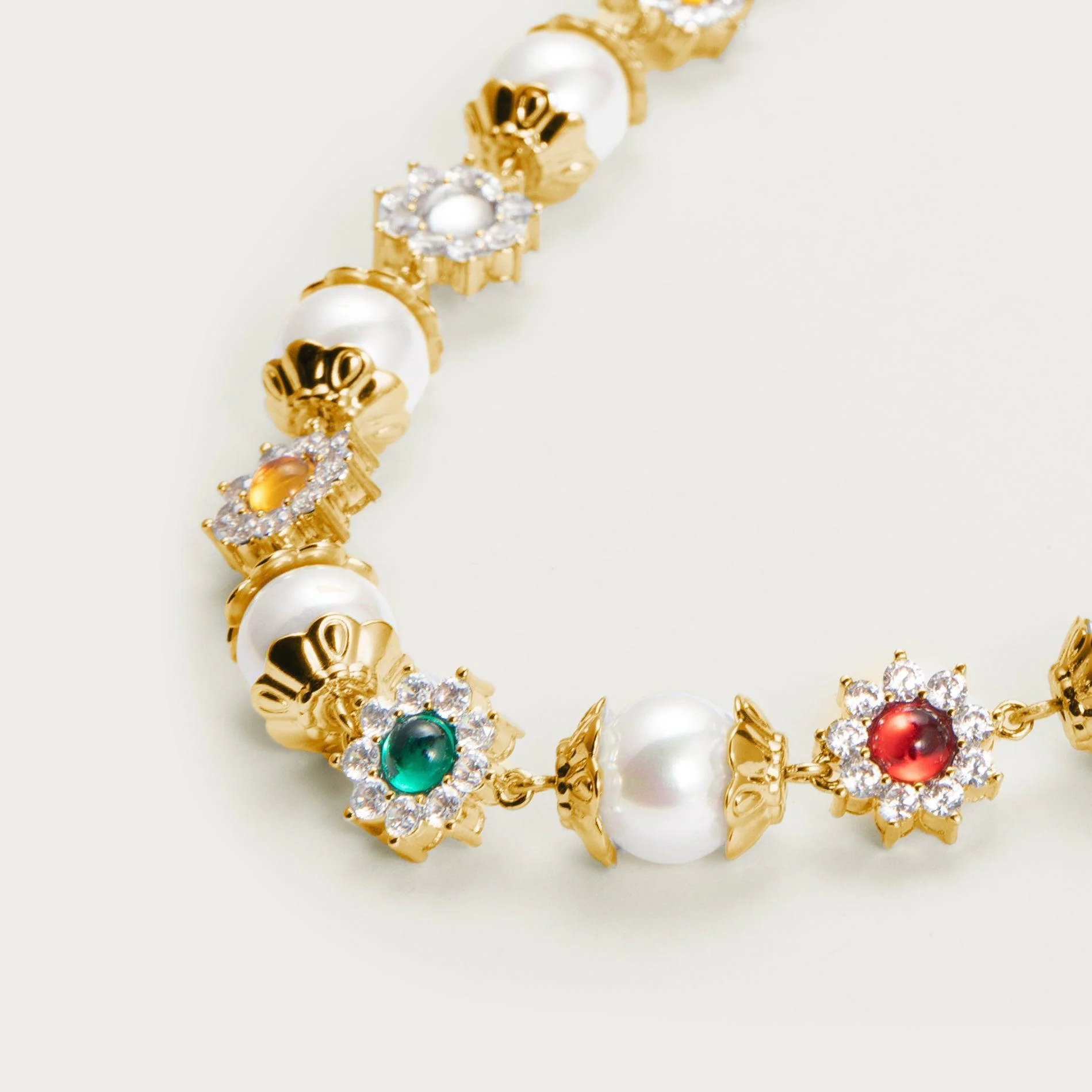 Pearl & Gemstone Necklace - Image 6